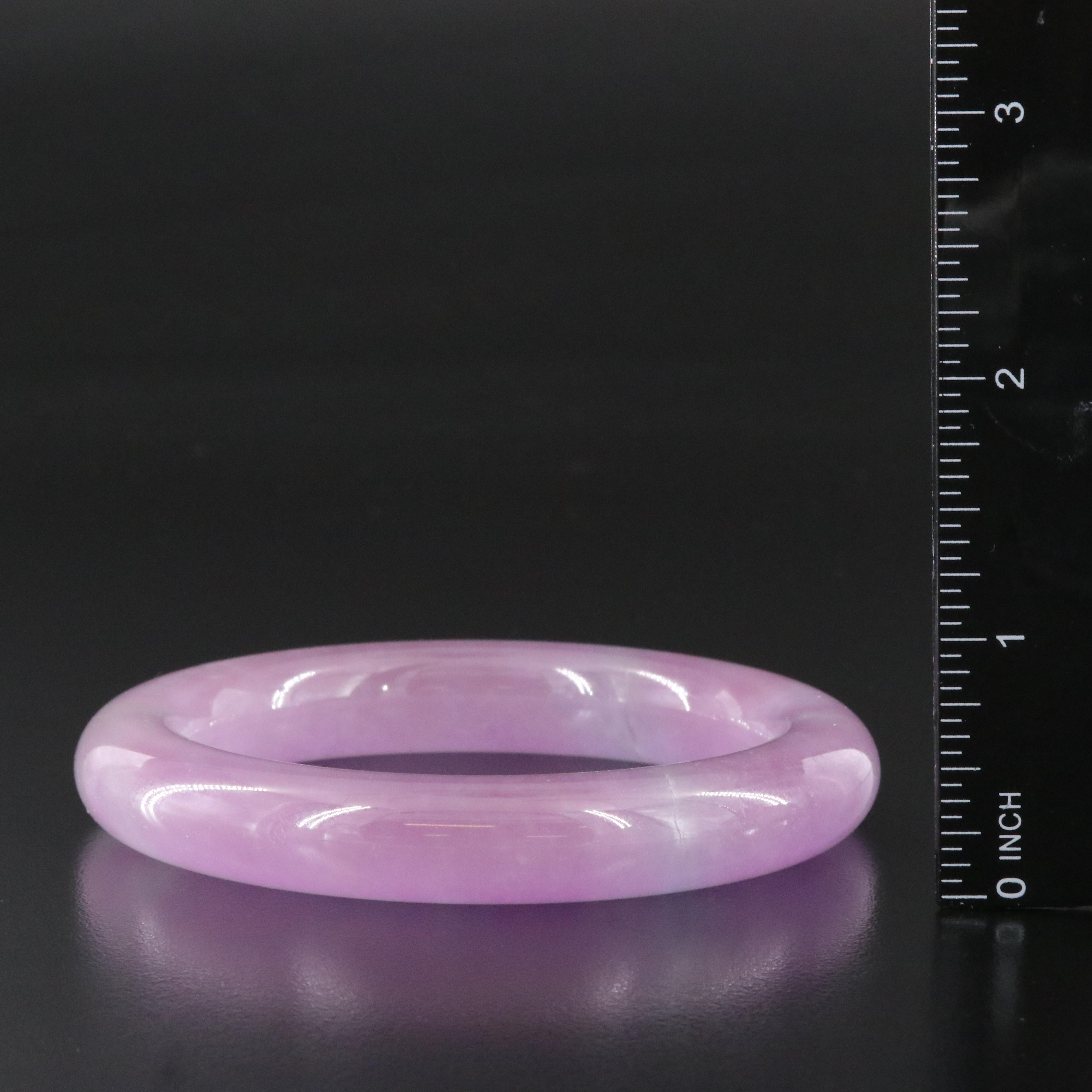 Jadeite Hololith Bangle Bracelet