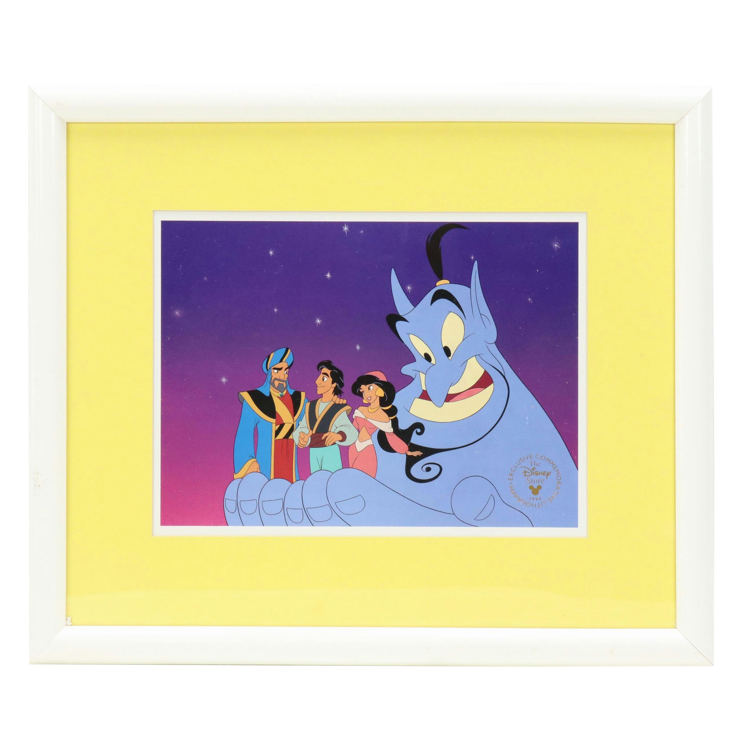 The Disney Store Commemorative Offset Lithograph of "Aladdin," 1996