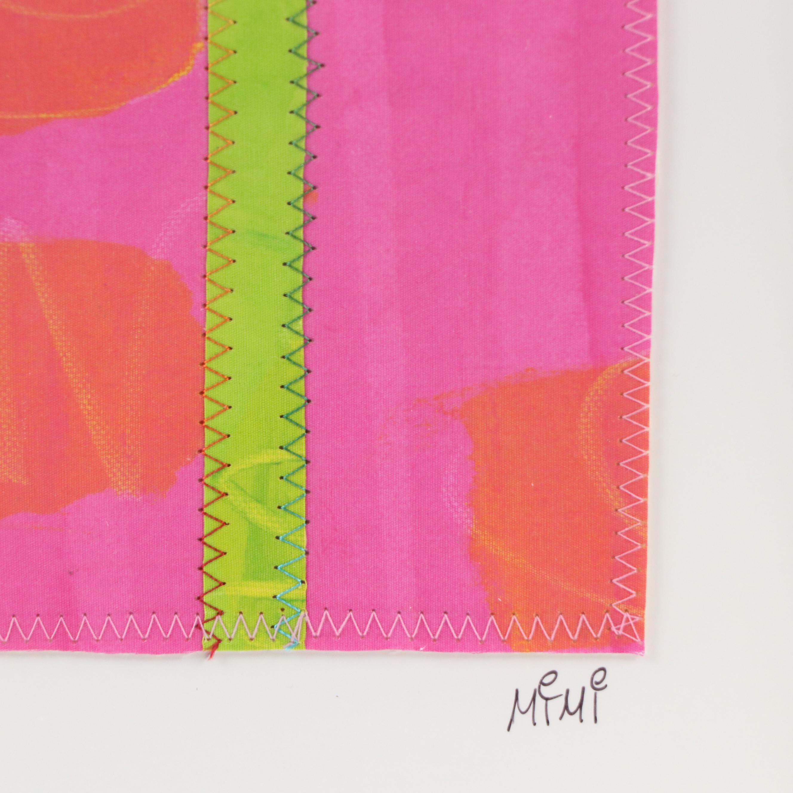 Abstract Mixed Media Assemblage of Flower, 21st Century