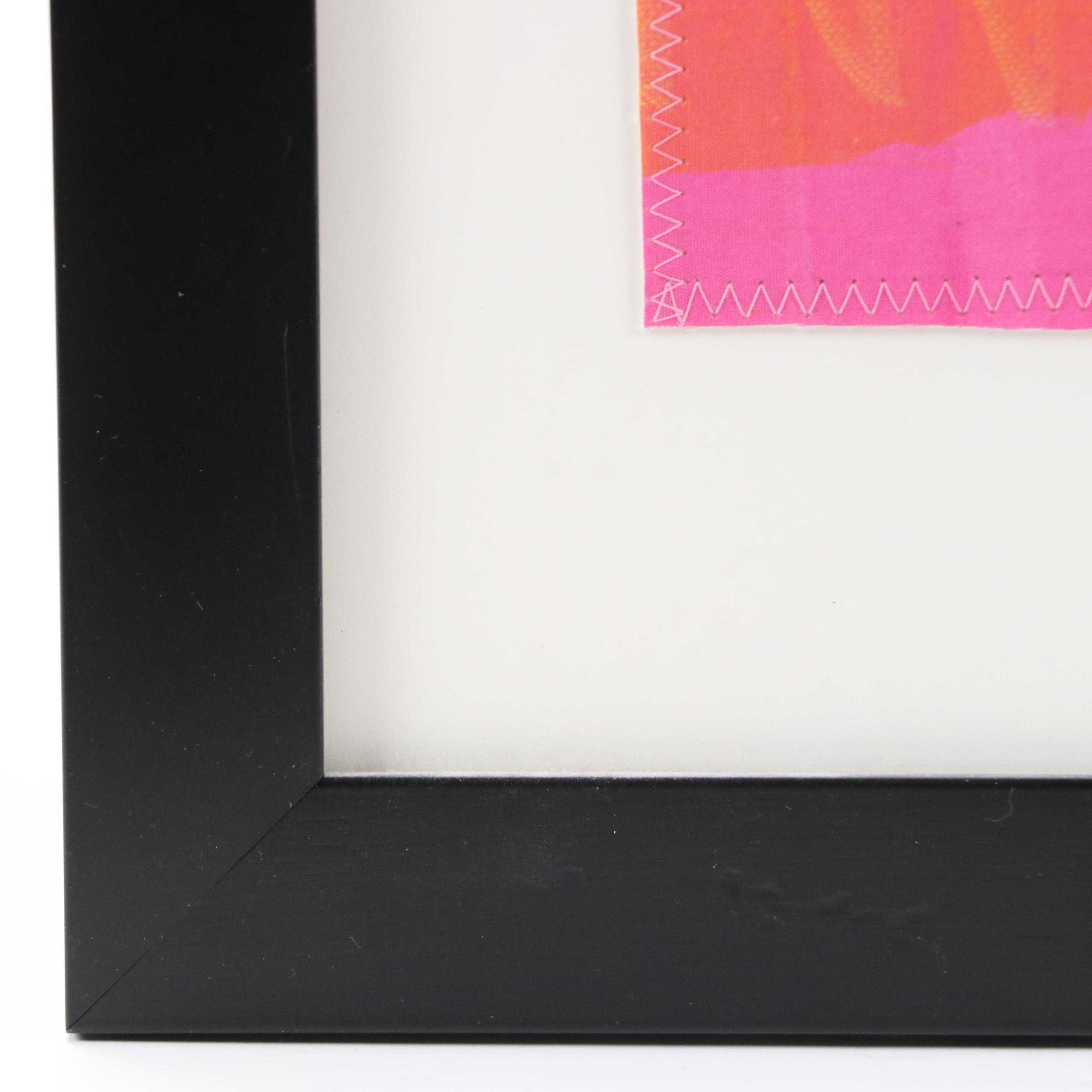 Abstract Mixed Media Assemblage of Flower, 21st Century