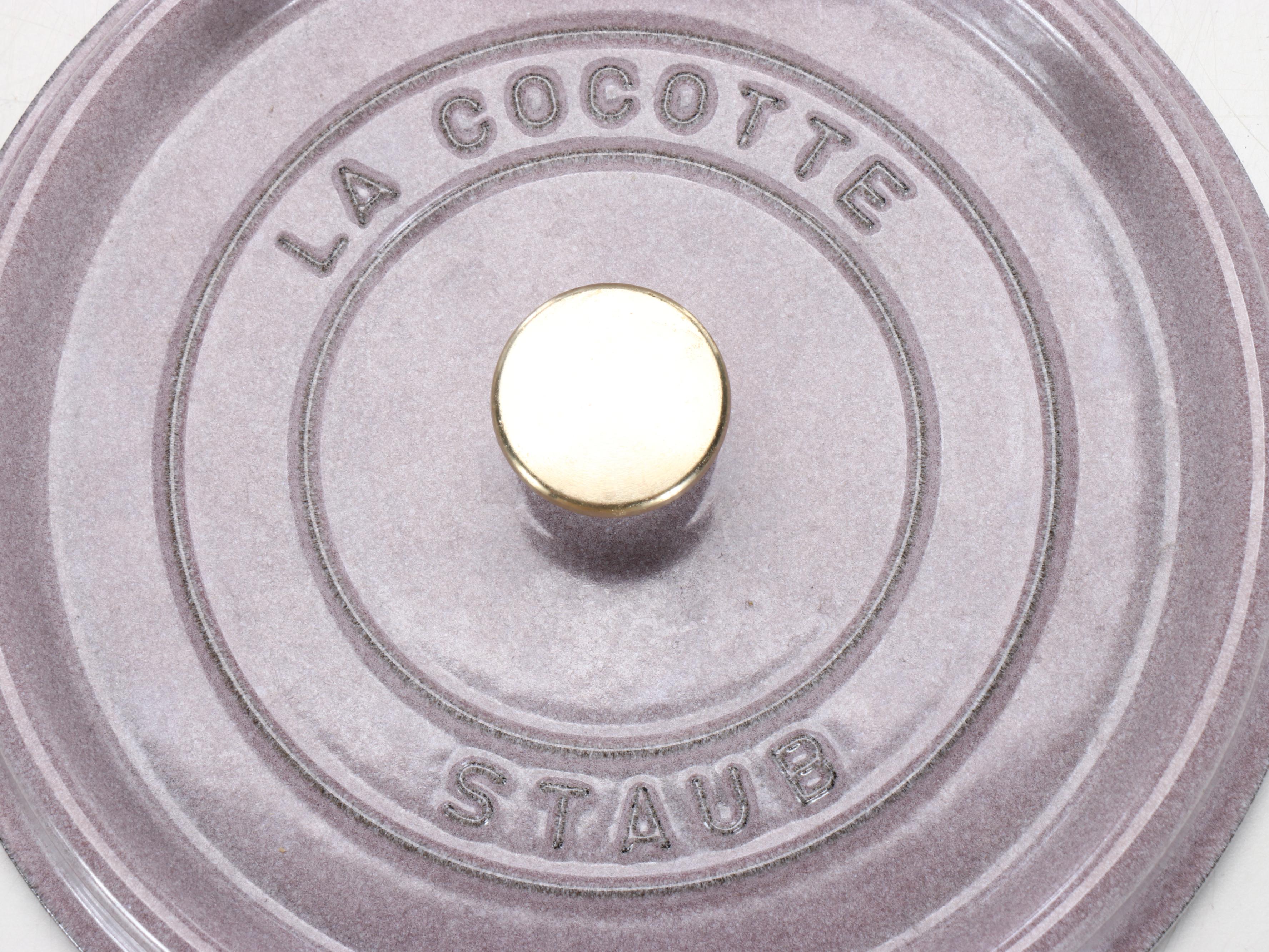 Staub French Cherry Blossom Enameled Cast Iron Dutch Oven and Braiser