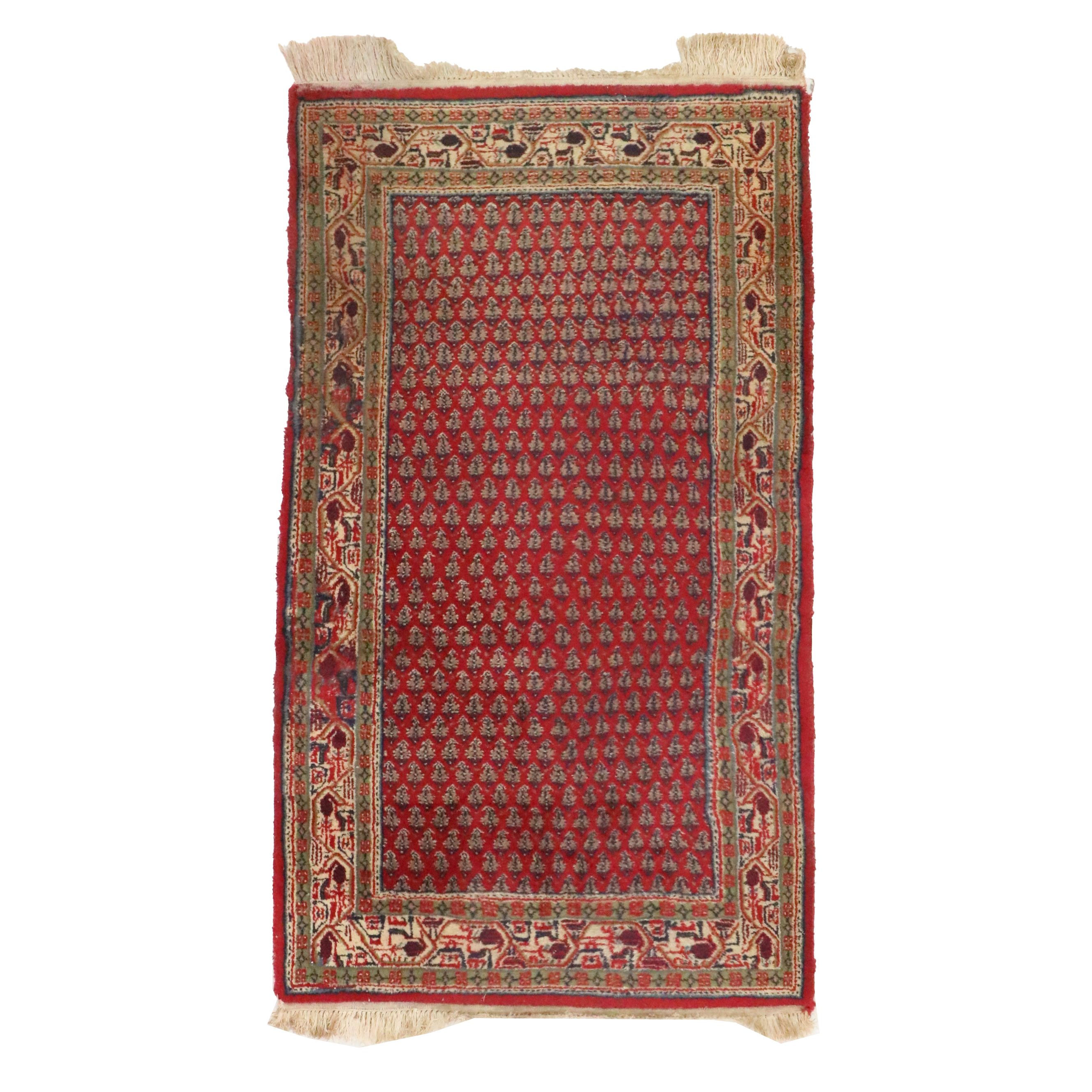 2'11 x 5'6 Hand-Knotted Persian Seraband Accent Rug