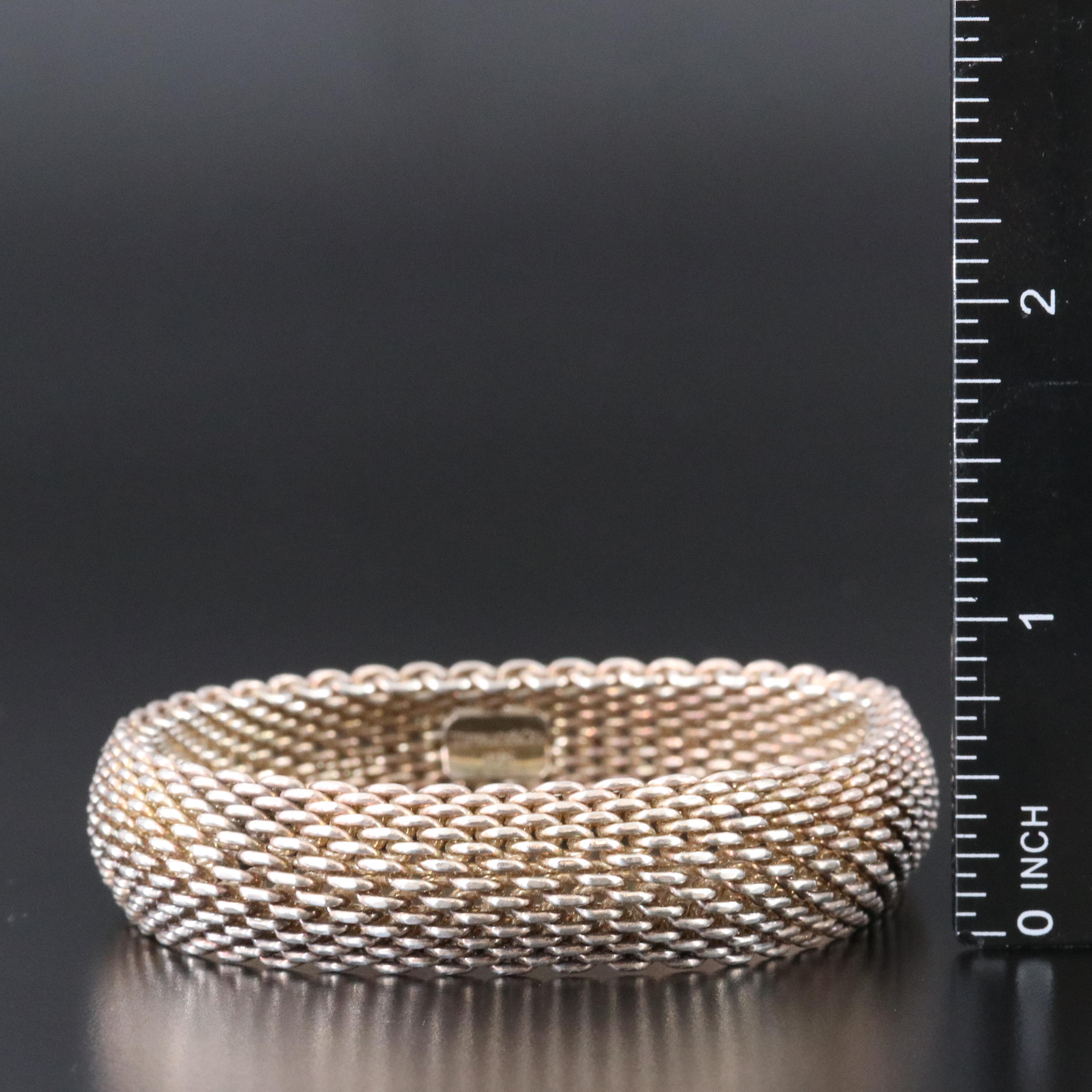 Tiffany & Co. Somerset Sterling Mesh Bracelet