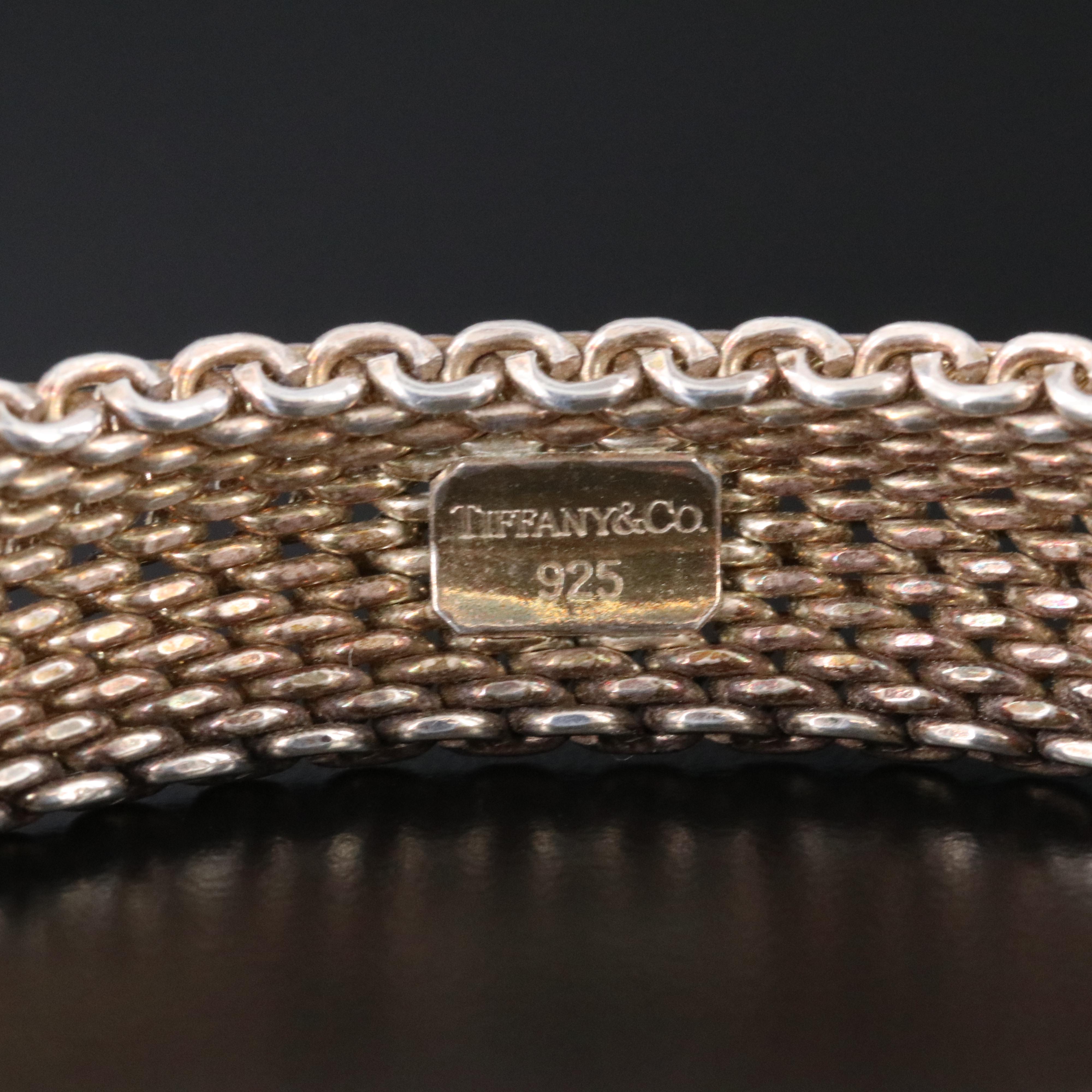 Tiffany & Co. Somerset Sterling Mesh Bracelet