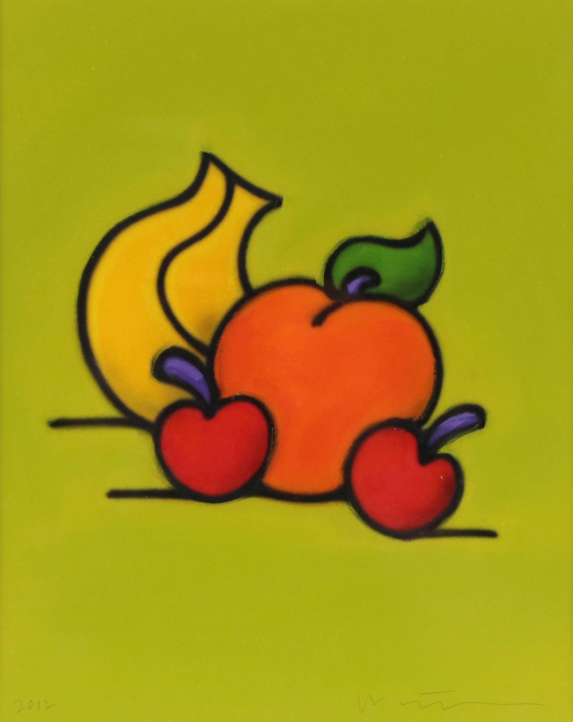 Pop Art Style Airbrush Painting of Fruit Still Life, 2012