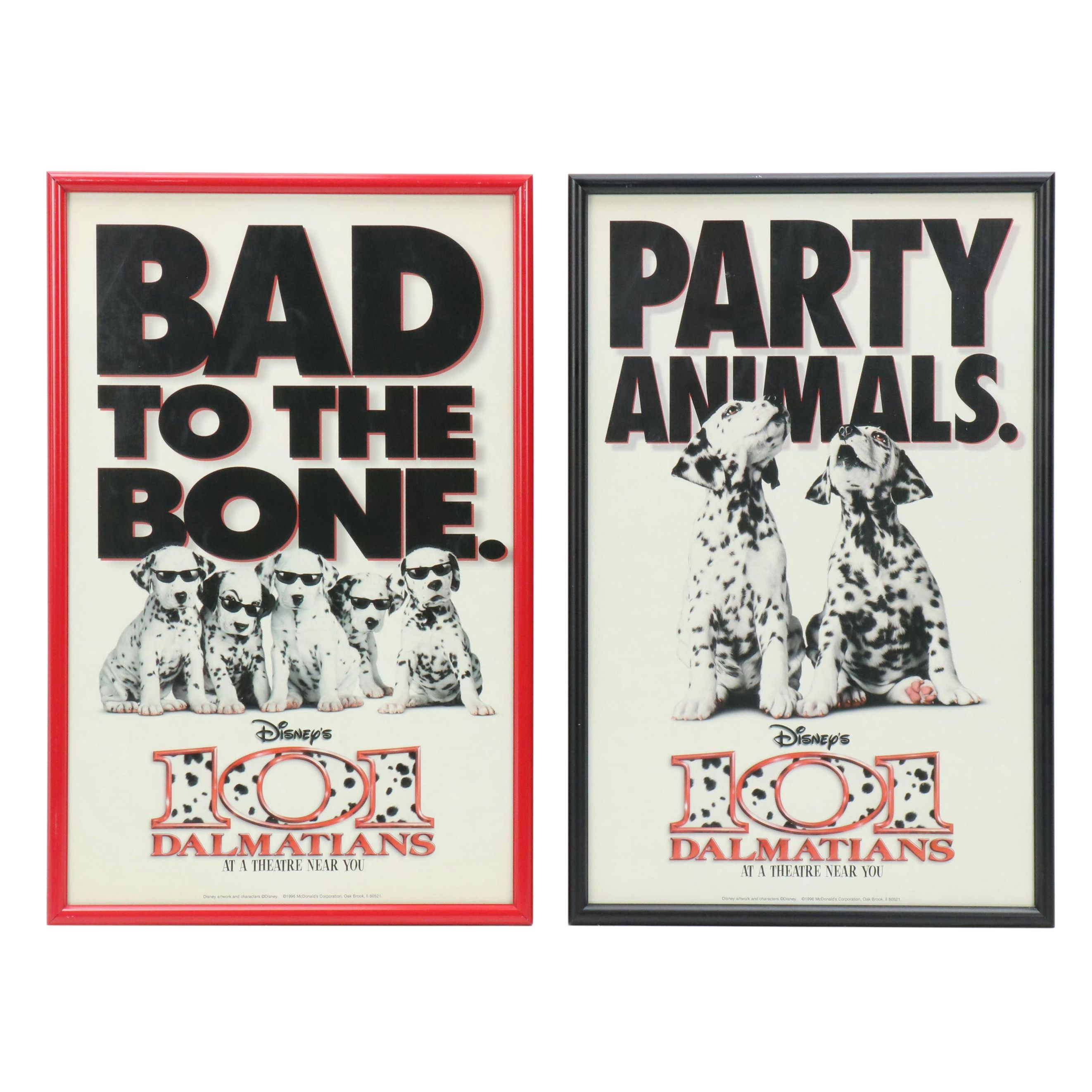 Two "101 Dalmatians" Offset Lithograph Posters, 1996