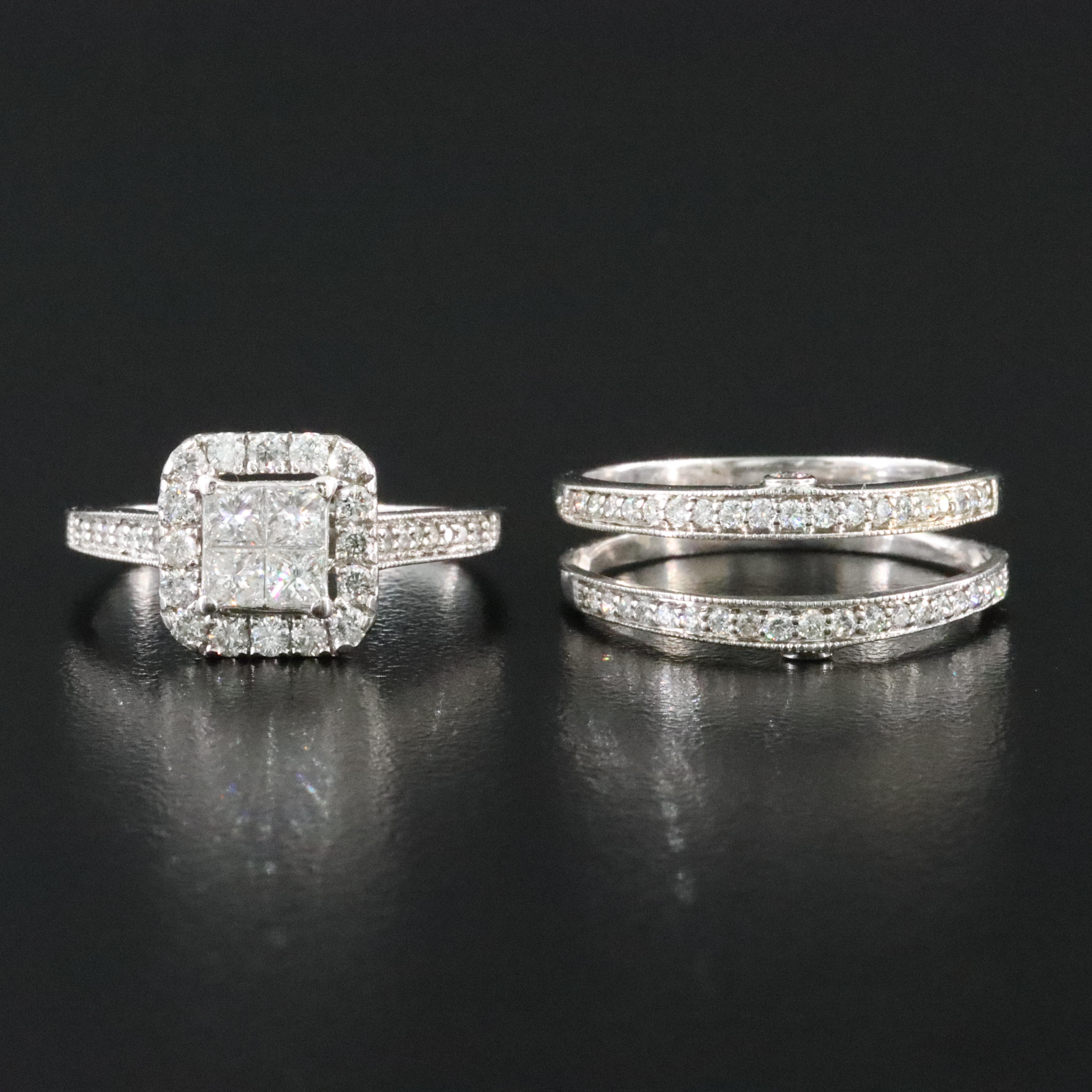 14K 1.59 CTW Diamond Ring Set