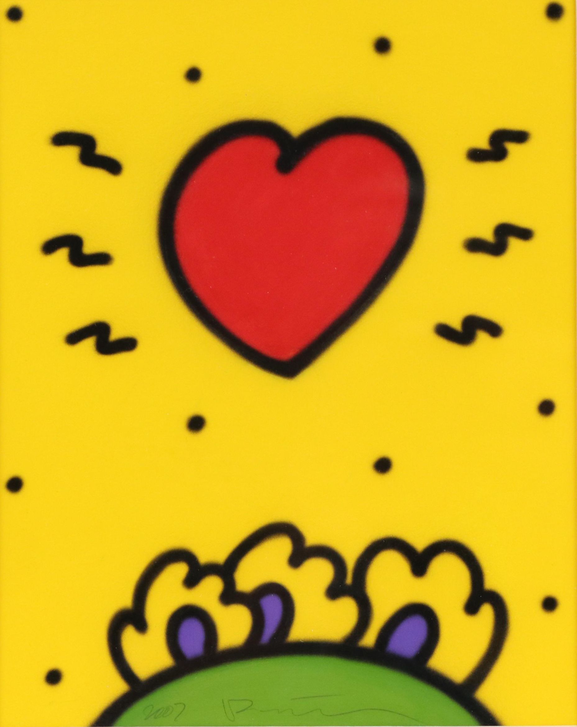 Pop Art Style Airbrush Painting with Heart, 2007