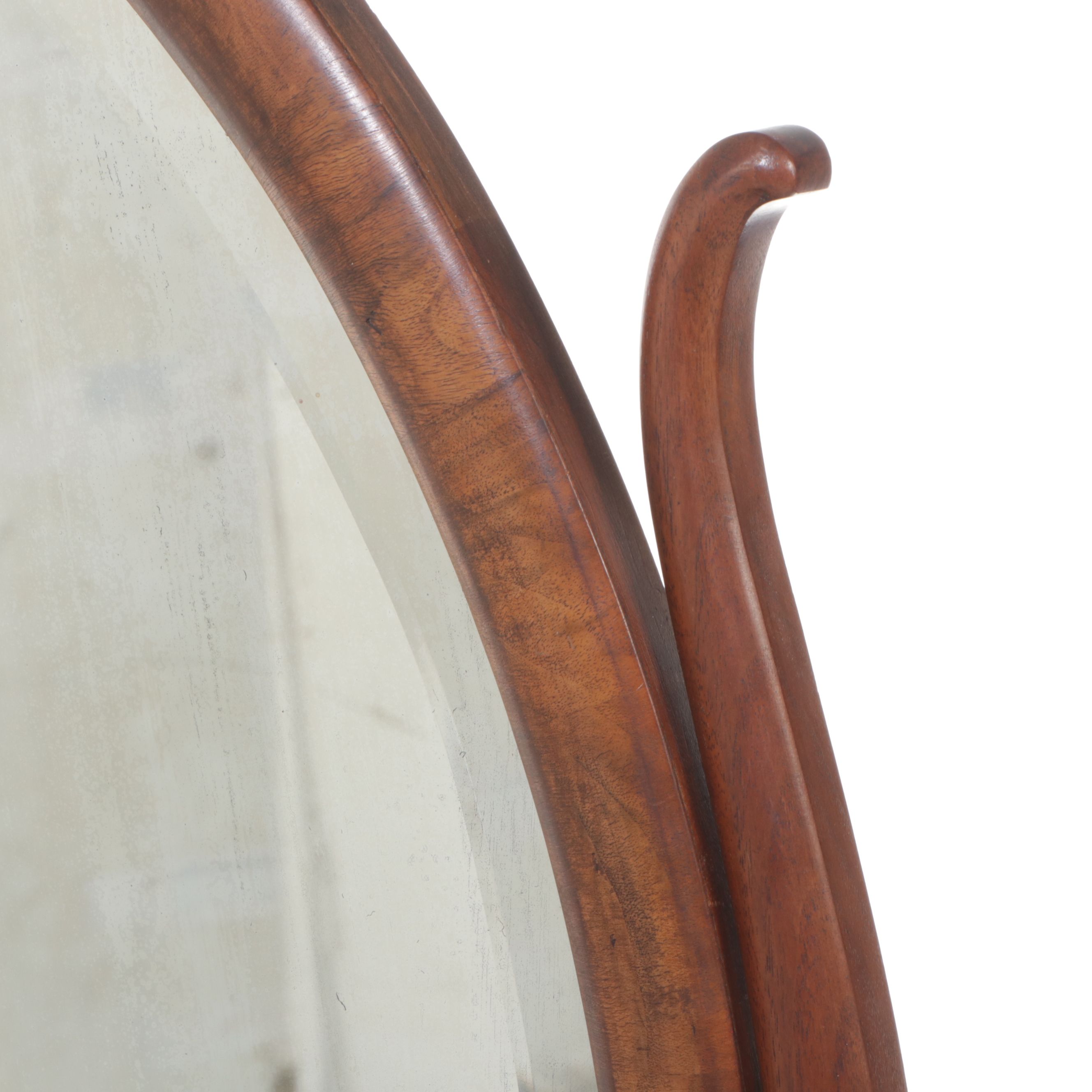 Burl Wood Three-Drawer Low Dresser