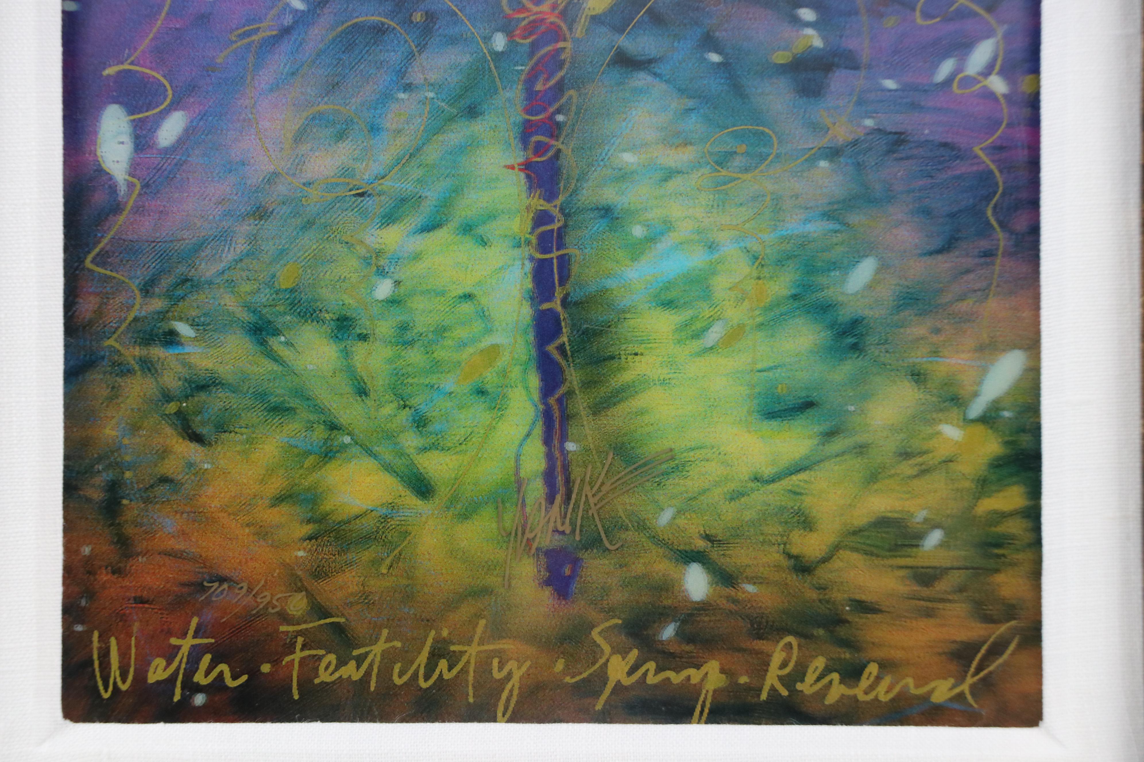 Tim Yanke Lenticular Print of Dragonfly "Violet Fertility"