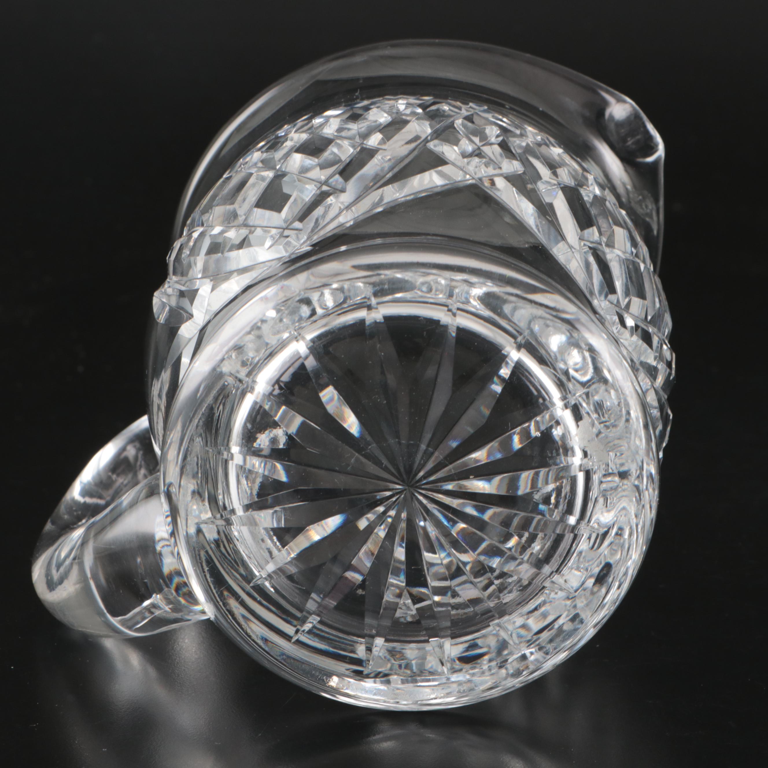 Waterford "Ashbourne" Cut Crystal Biscuit Barrel with Other Crystal Tableware