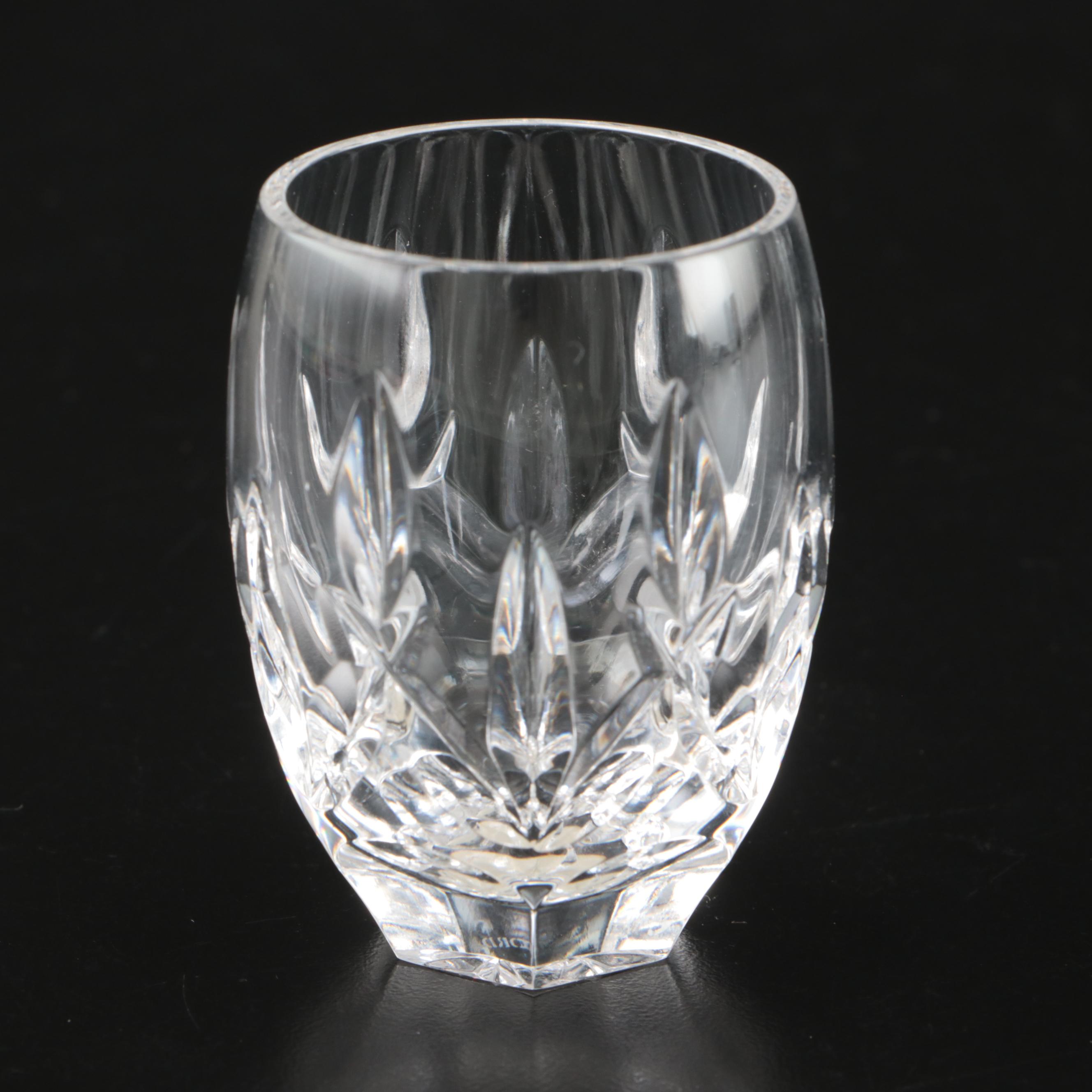 Waterford "Ashbourne" Cut Crystal Biscuit Barrel with Other Crystal Tableware