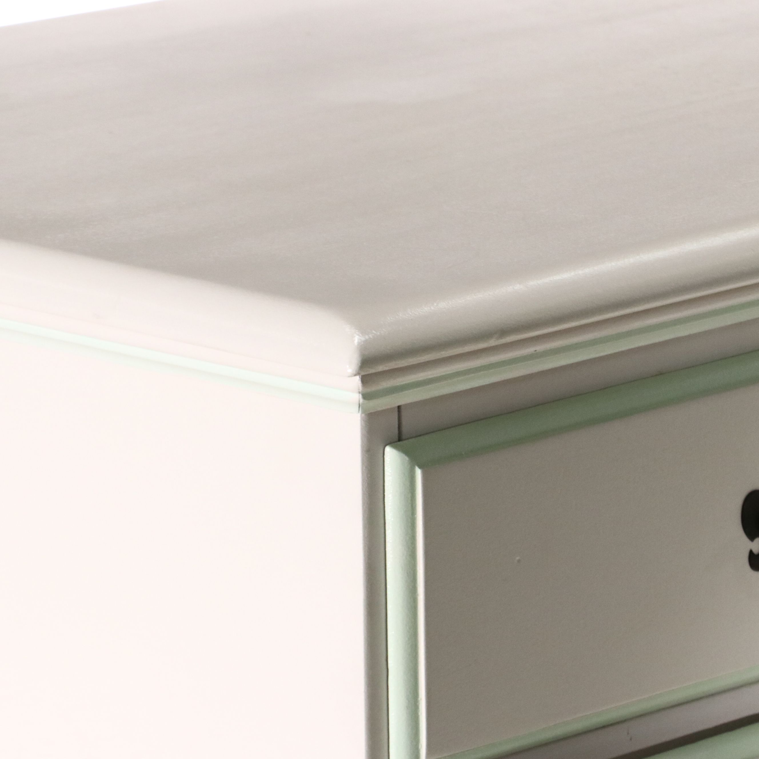 Chippendale Style White Painted Maple Chest of Drawers