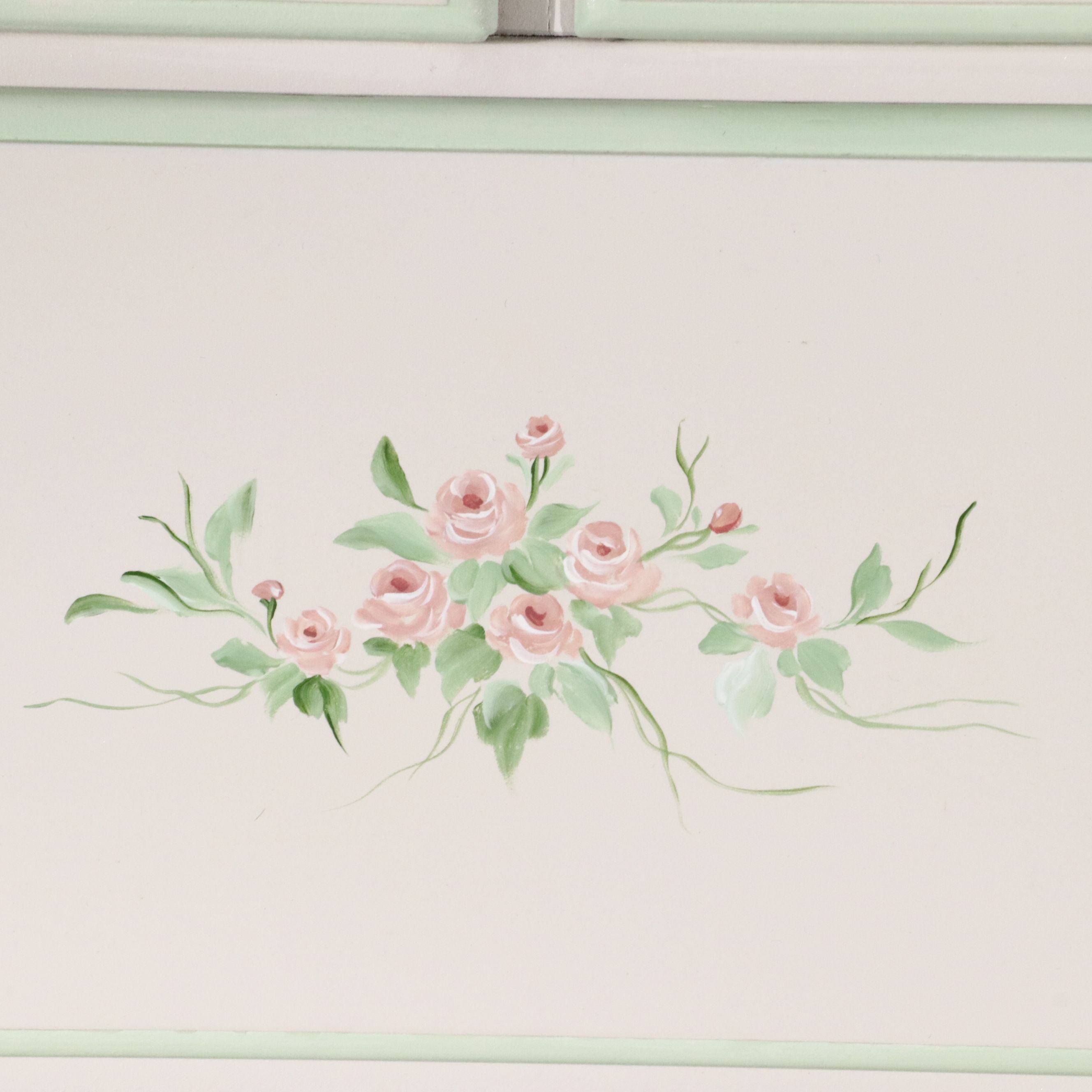 Chippendale Style White Painted Maple Chest of Drawers