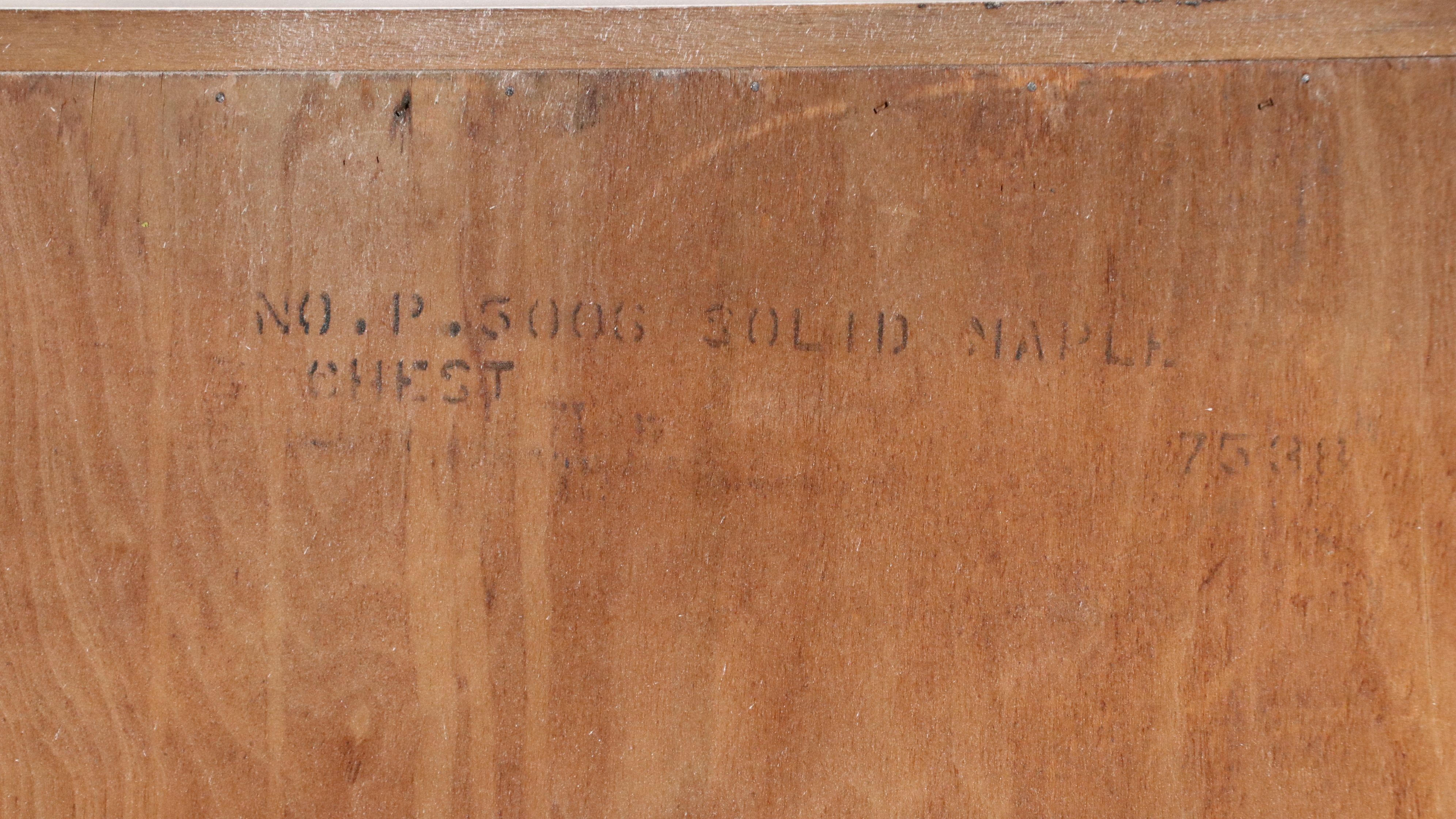 Chippendale Style White Painted Maple Chest of Drawers