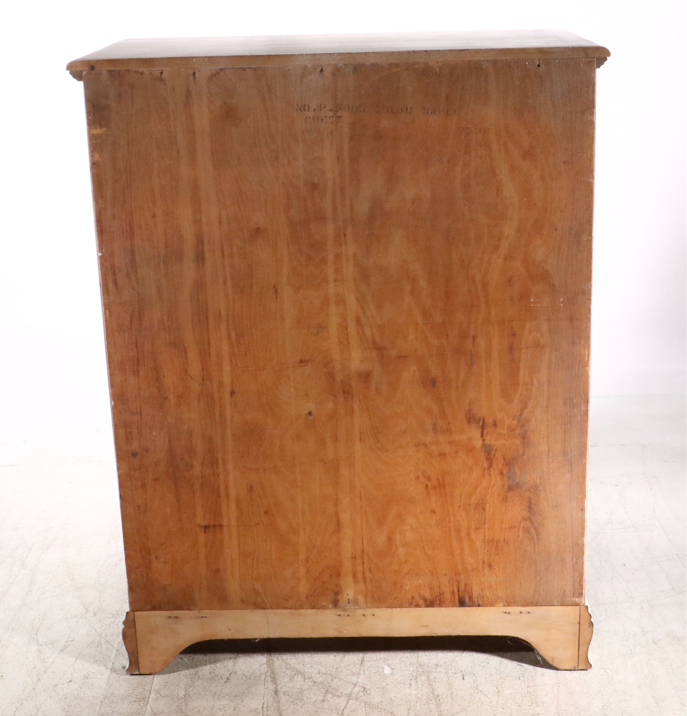 Chippendale Style White Painted Maple Chest of Drawers