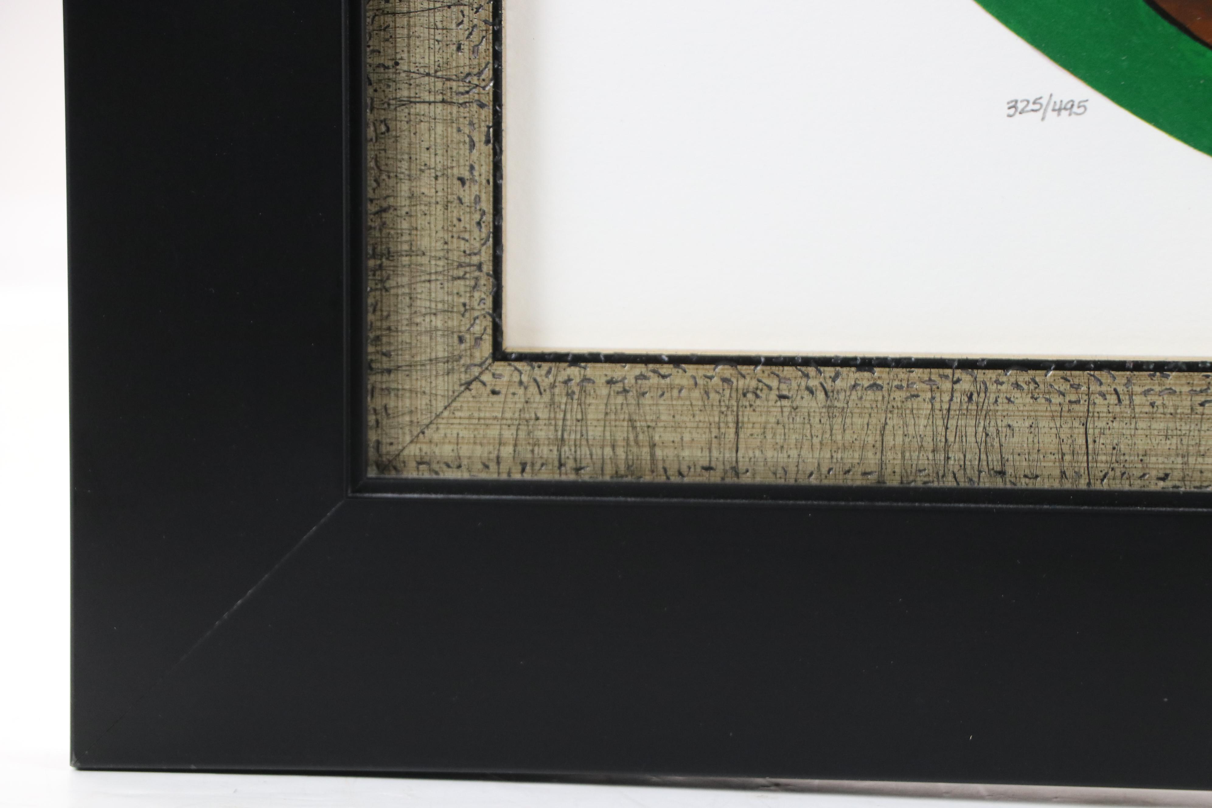 Linda Le Kinff Serigraph "L'Orchidee Noire"