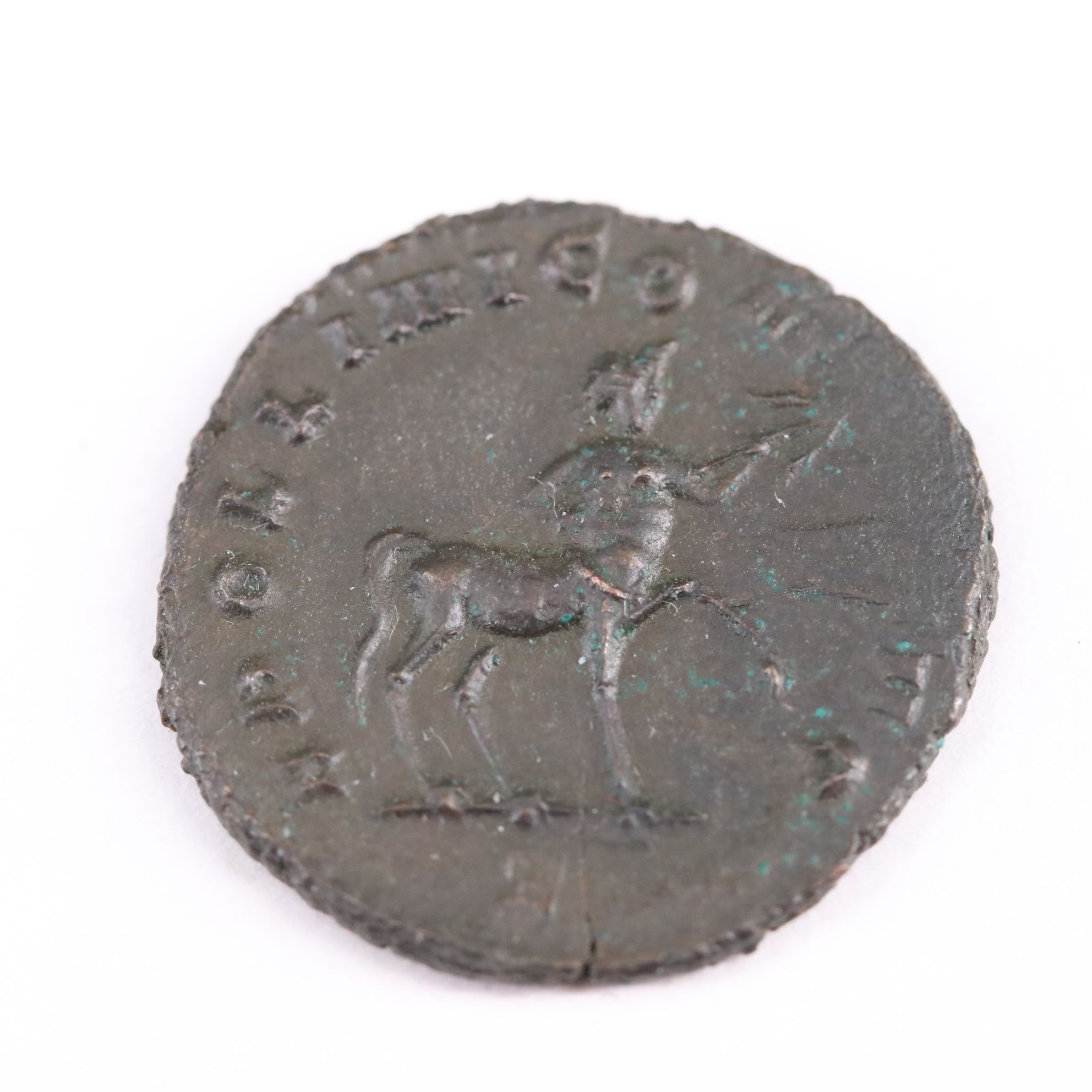Ancient Roman Imperial Æ Antoninianus Coin of Gallienus, ca. 255 A.D.