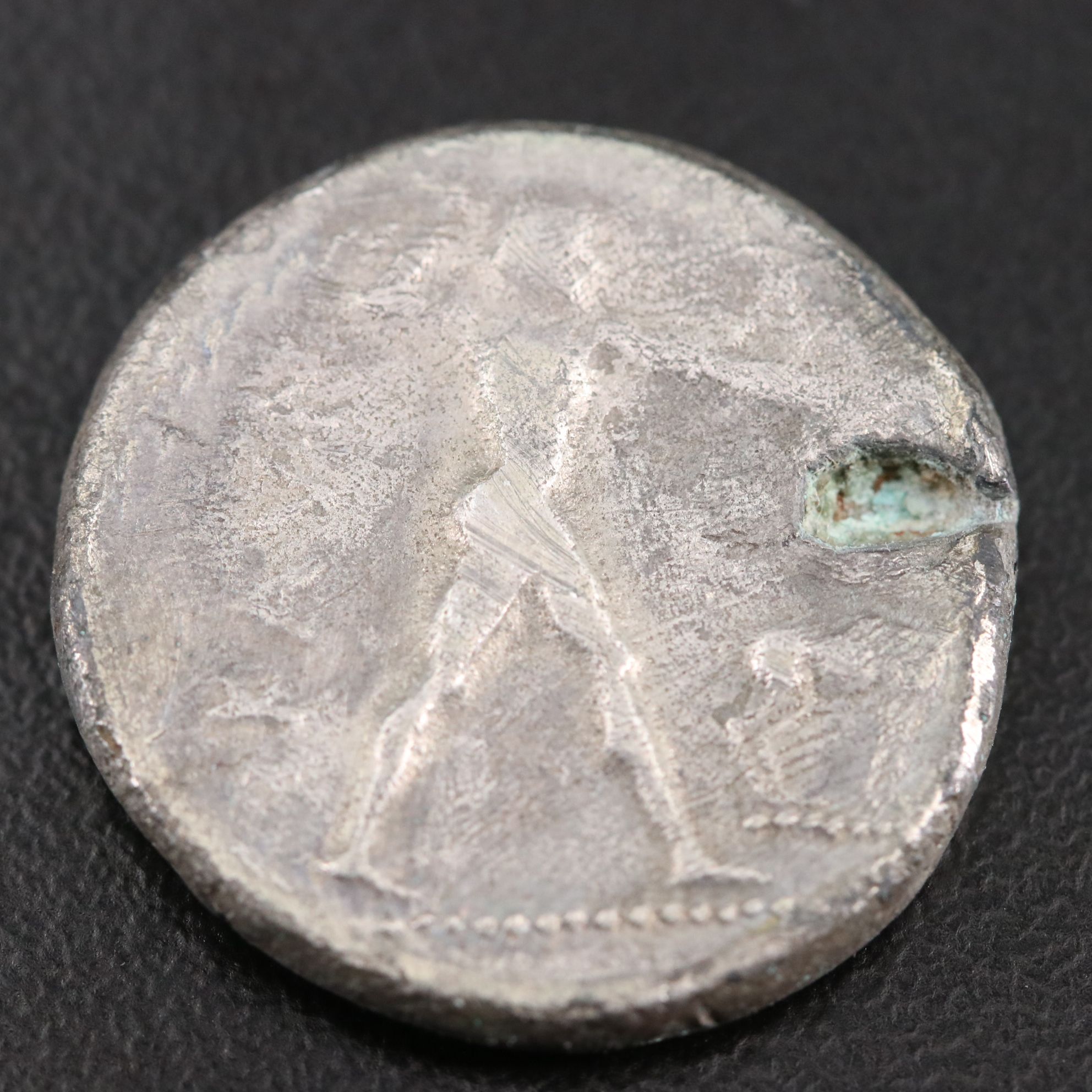 Ancient Kaulonia, Bruttium AR Fourrée Stater Coin, ca. 450 B.C.