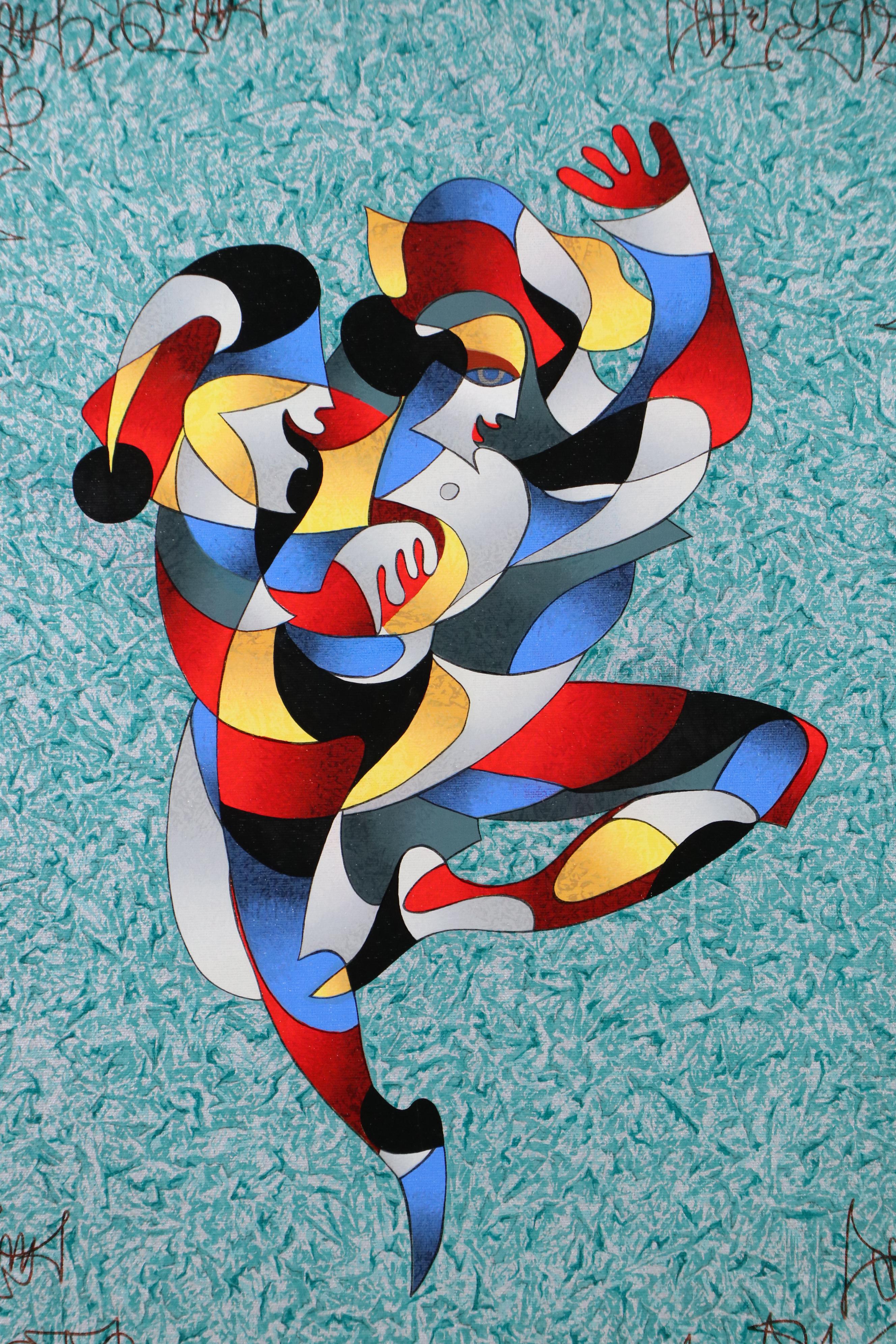 Anatole Krasnyansky Serigraph "Dancing a Jig II"