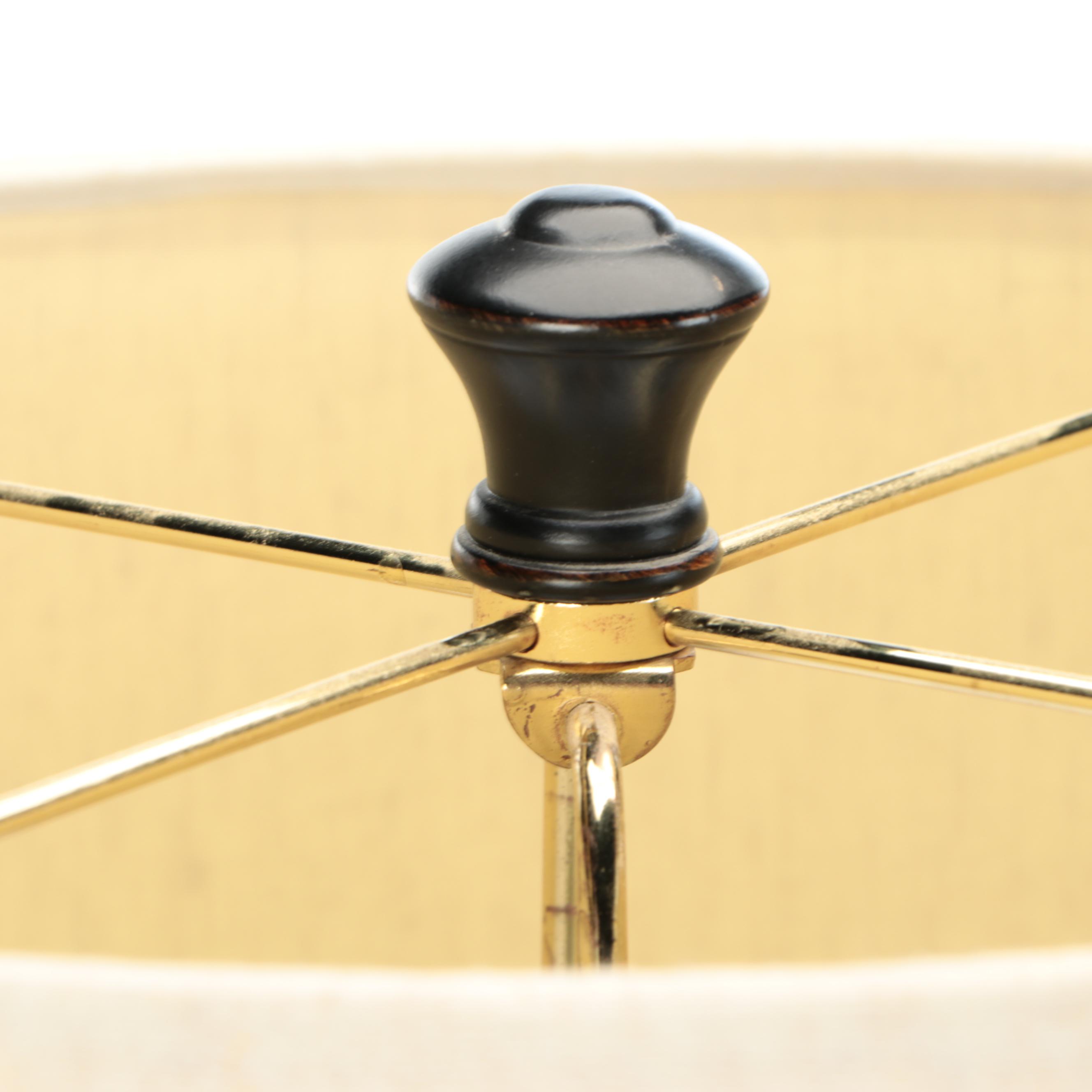 Ashley Fallon "Poly" Wood Table Lamp with Fabric Shade