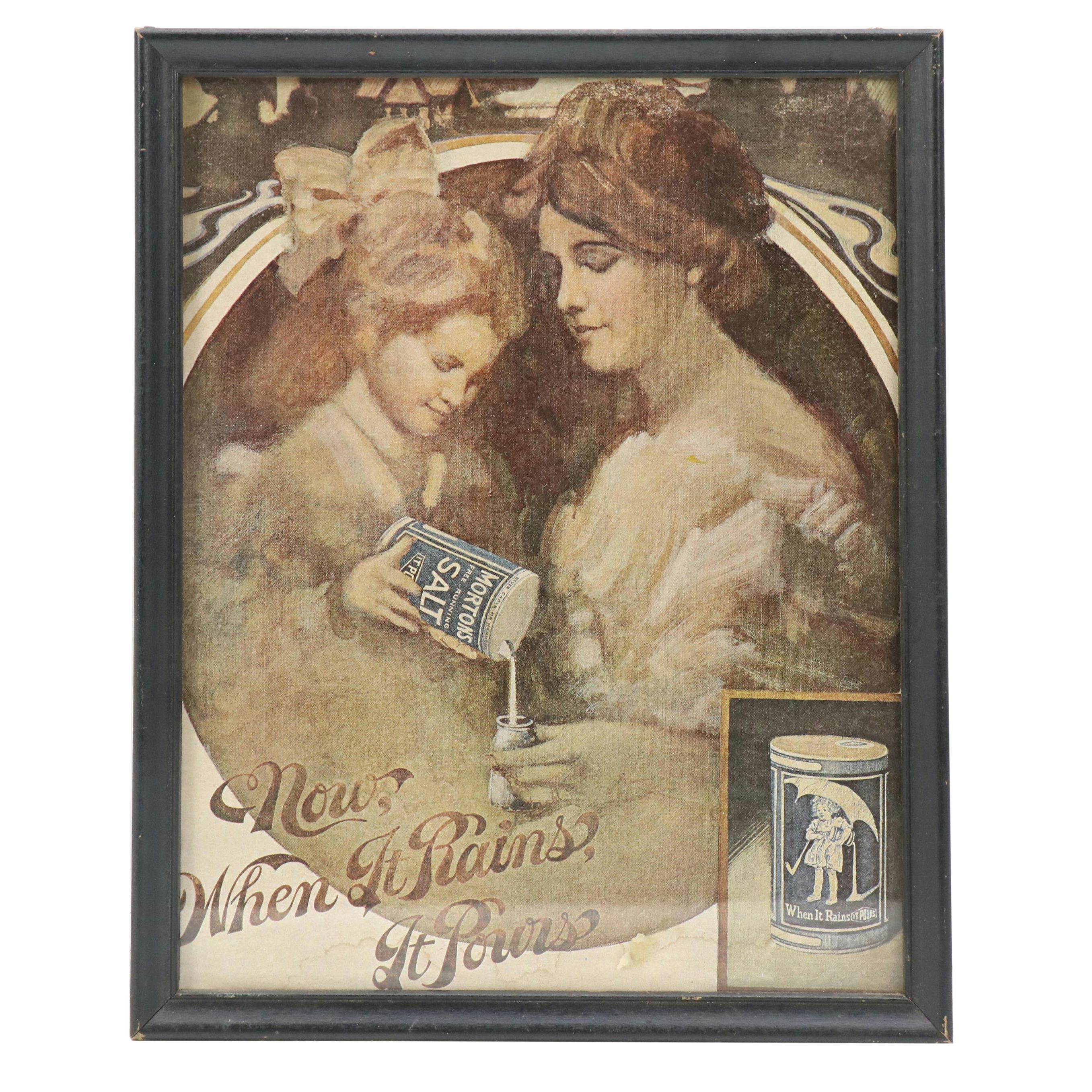 Offset Lithograph After 1960s Morton Salt Advertisement, Late 20th Century