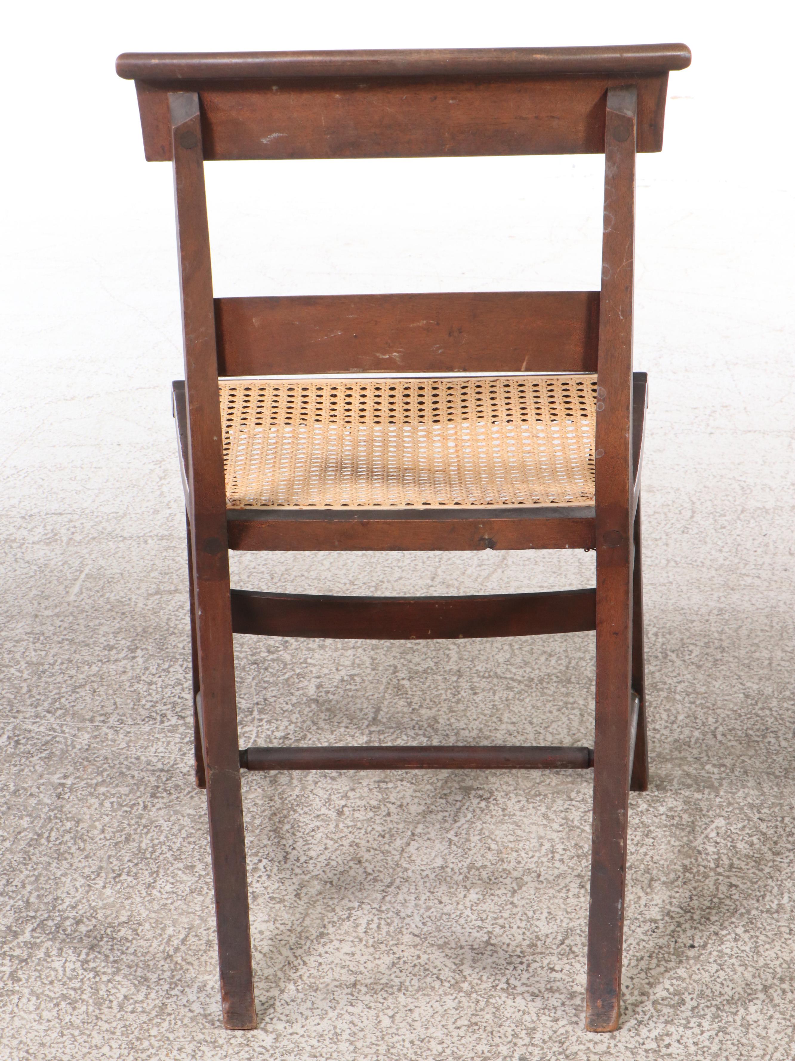 Federal Style Dining Table with Eleven Caned Seat Side Chairs