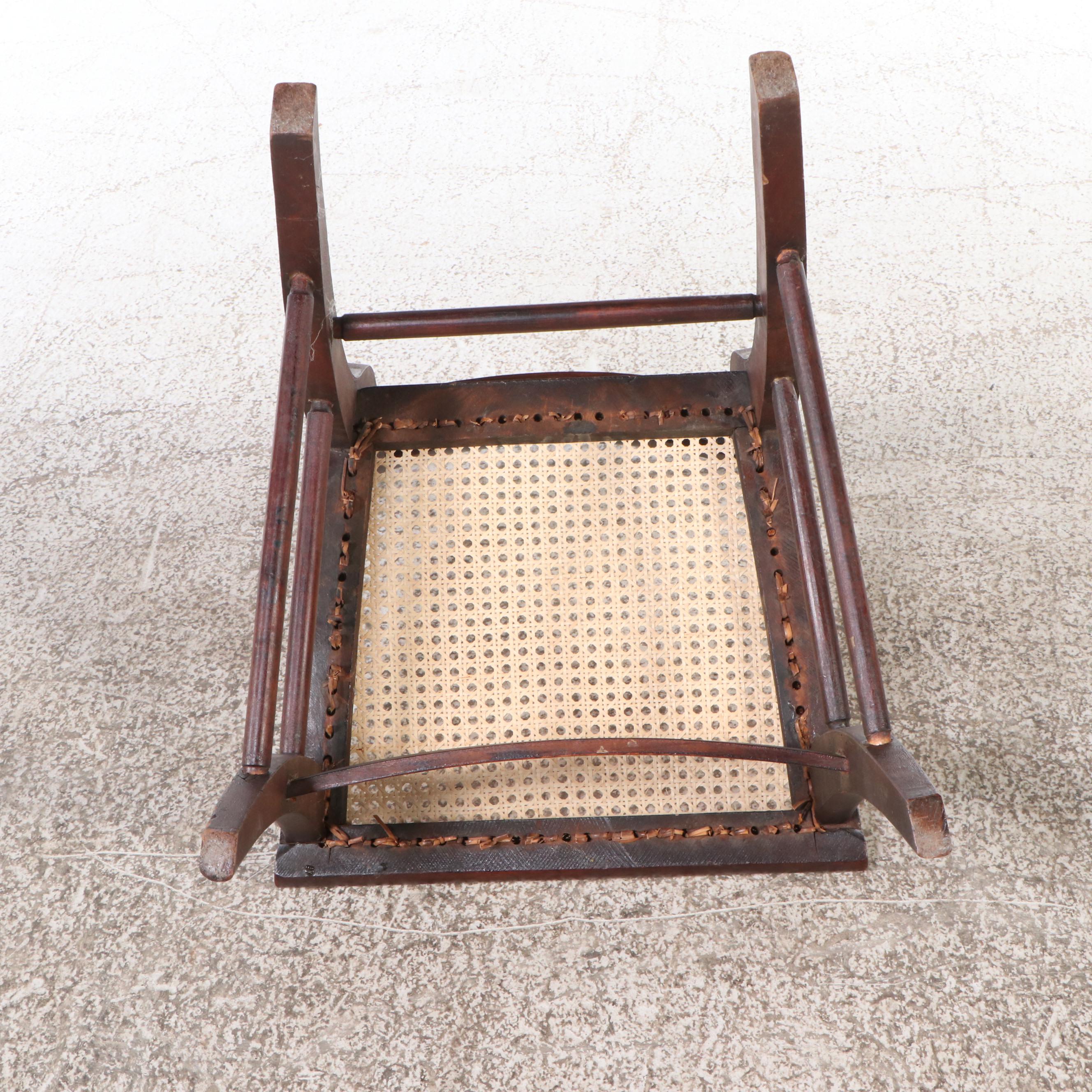 Federal Style Dining Table with Eleven Caned Seat Side Chairs