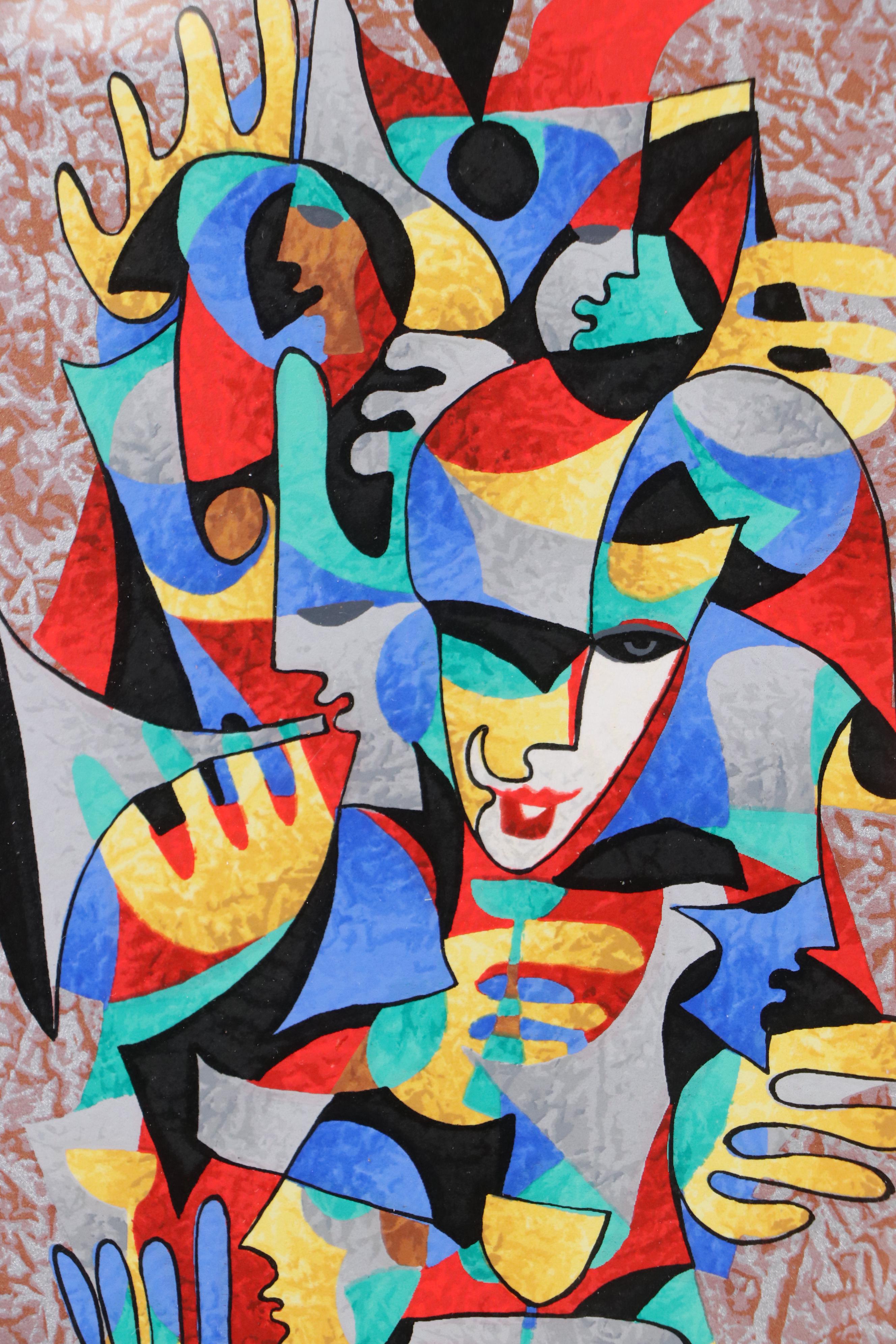 Anatole Krasnyansky Serigraph "Trumpeter's Toast"