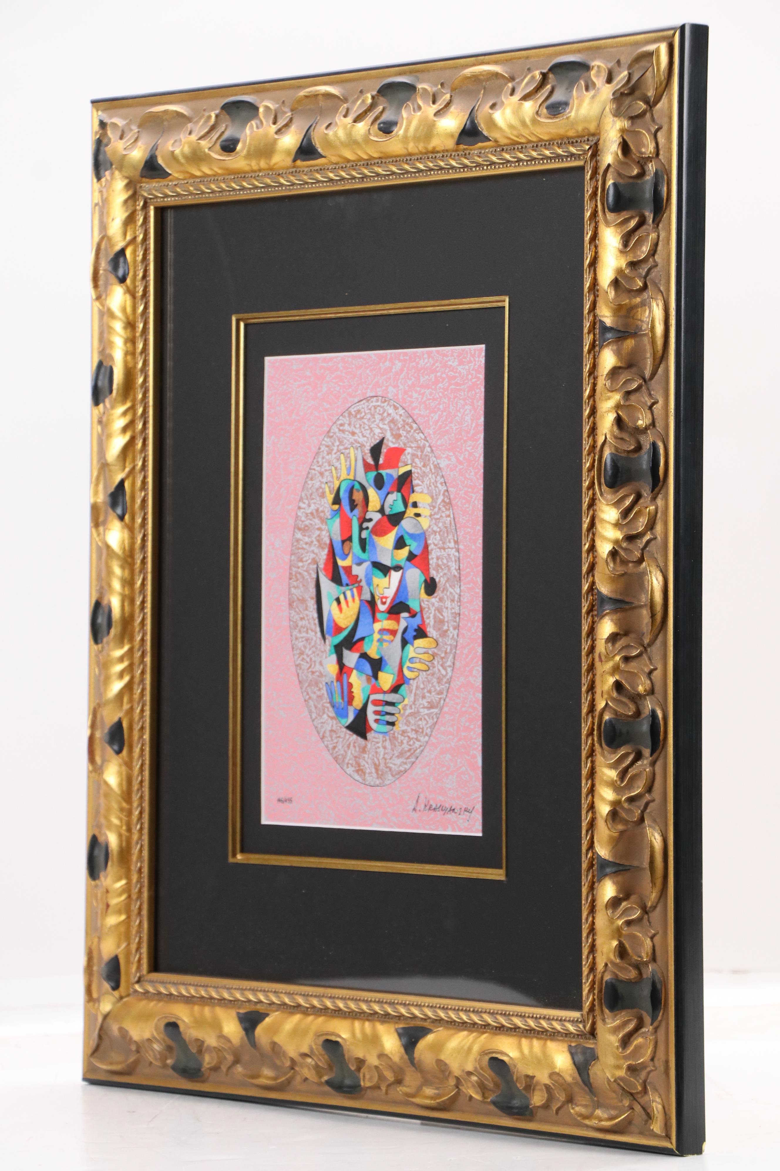 Anatole Krasnyansky Serigraph "Trumpeter's Toast"