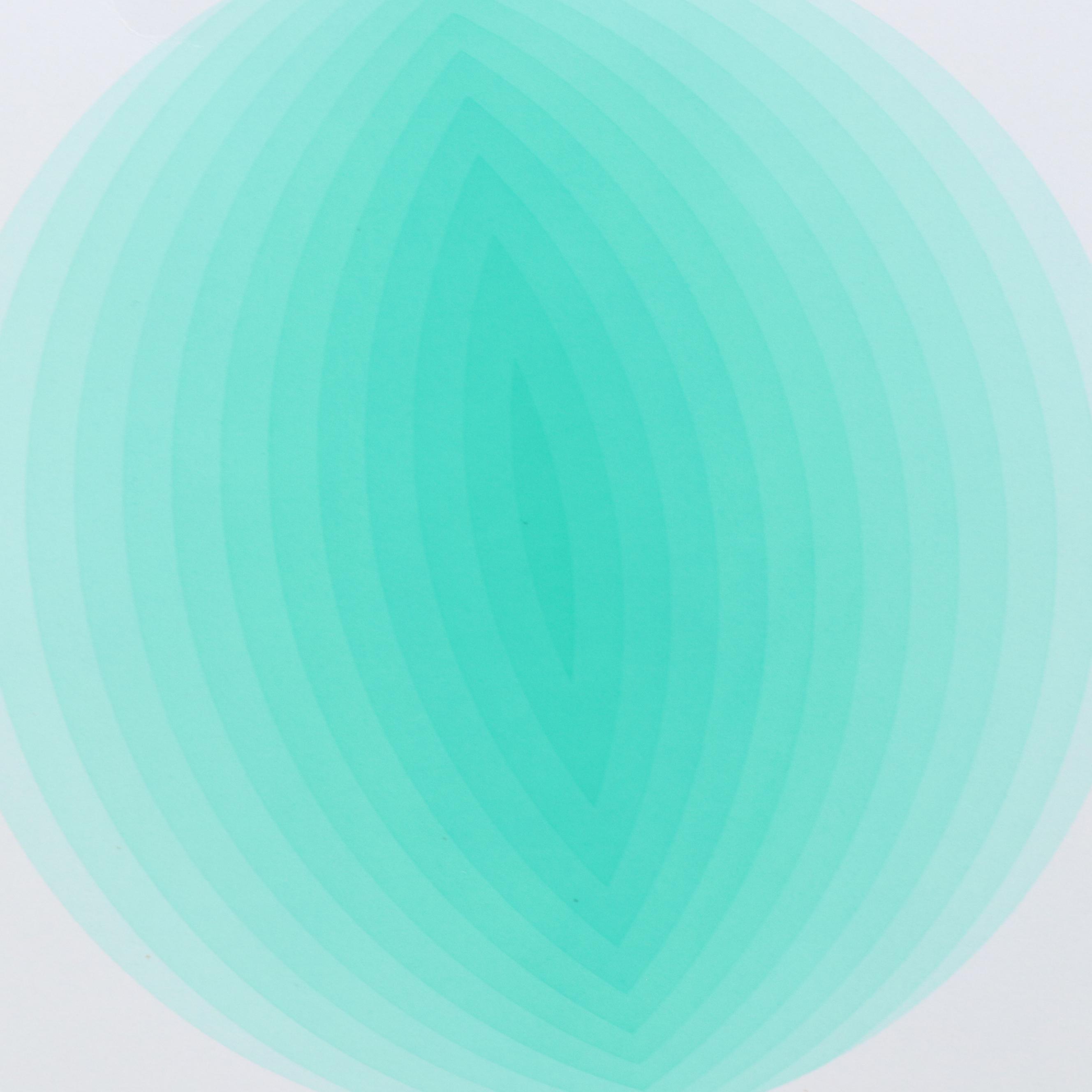 Nobuteru Shimotakahara Op Art Serigraph "Time and Space," Late 20th Century