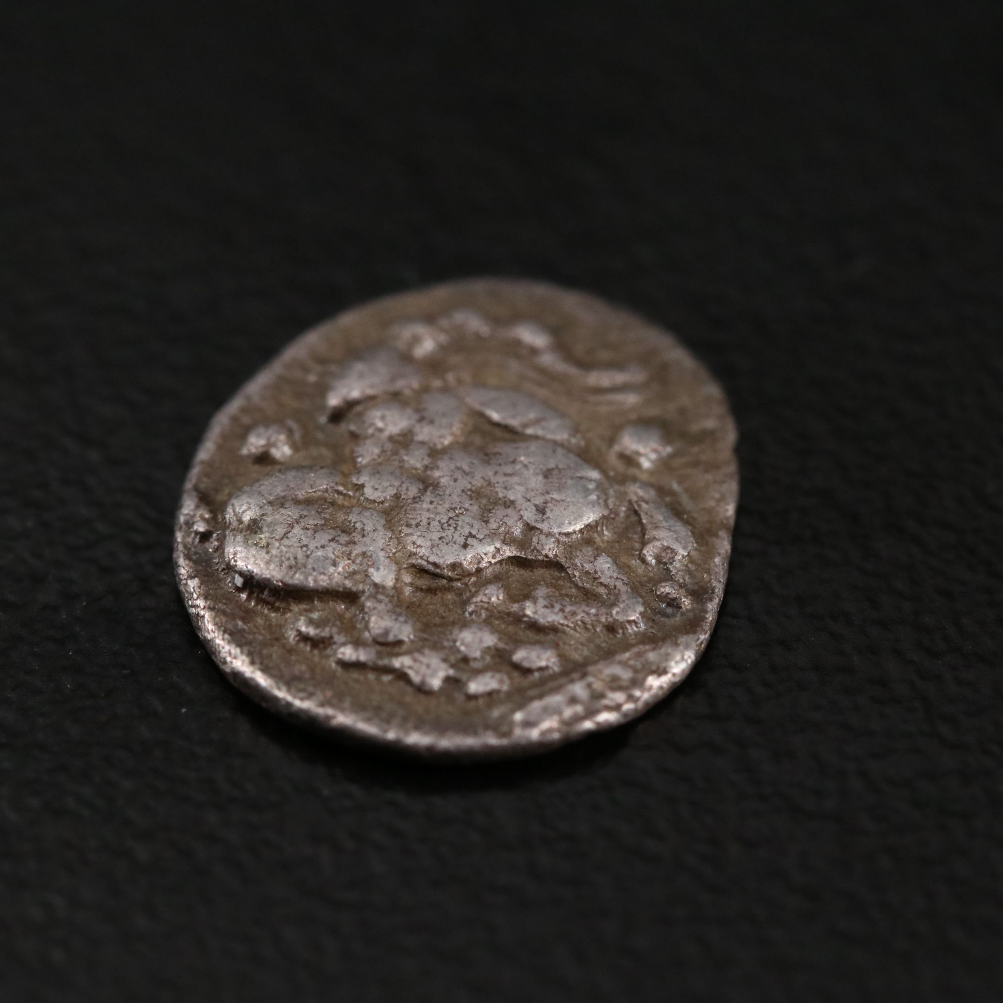 Ancient Thraco-Macedonian Tribes AR Diobol Coin, ca. 480 B.C.