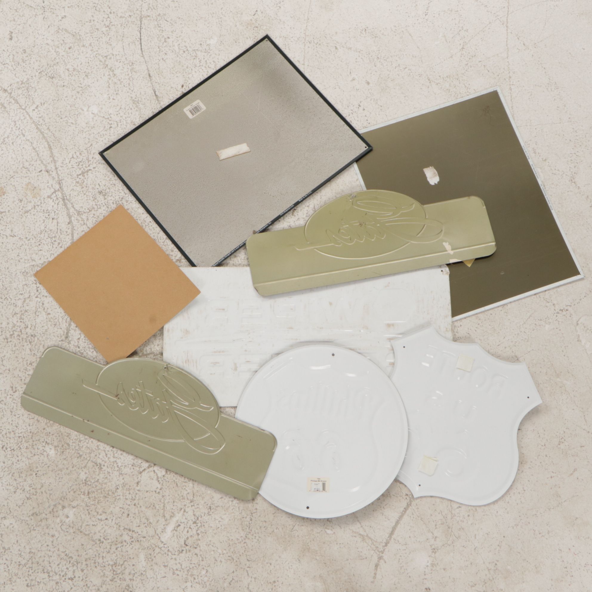 Route 66 and "The Busted Knuckle" with Other Highway and Automobile Signs