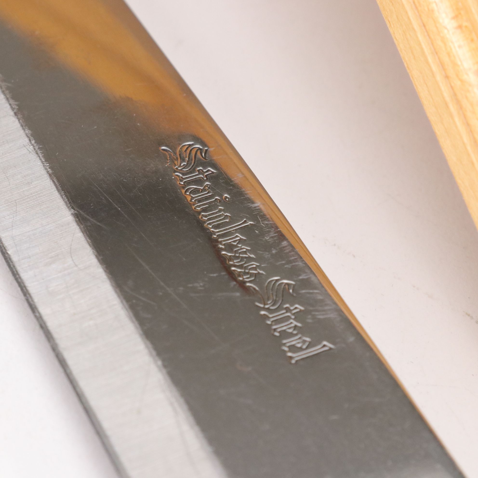 Kitchen Craft and Robeson Stainless Steel Knife Collection with Wood Handles