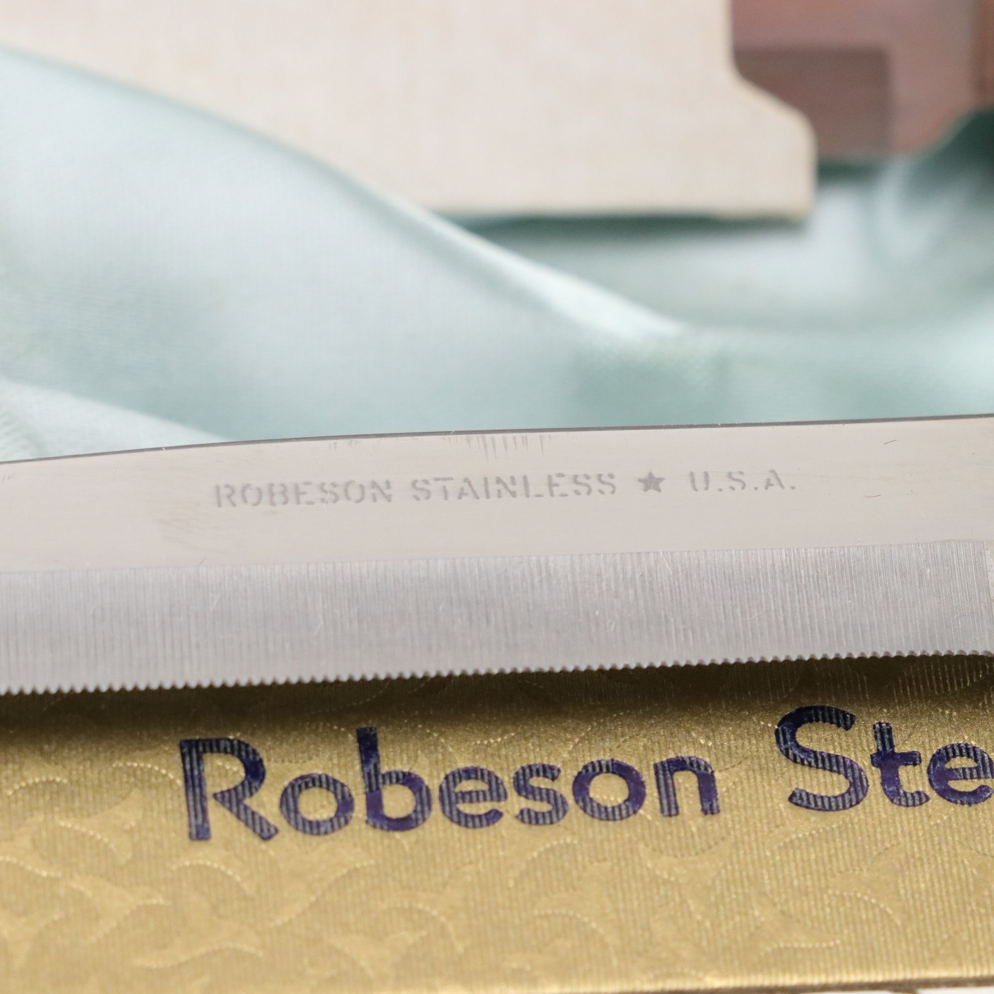 Kitchen Craft and Robeson Stainless Steel Knife Collection with Wood Handles