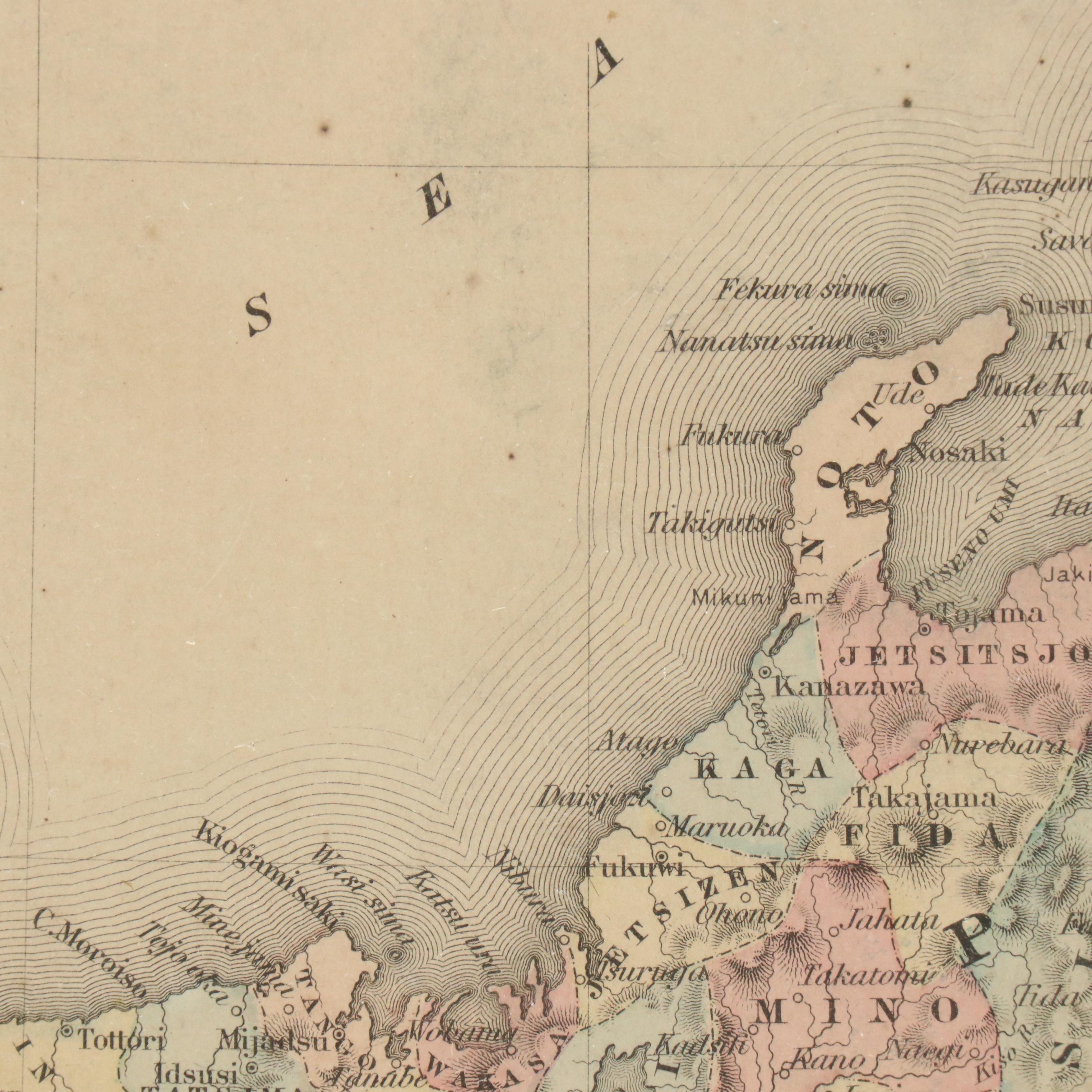 J. H. Colton & Co. Hand-Colored Engraved Map "Japan," Circa 1855