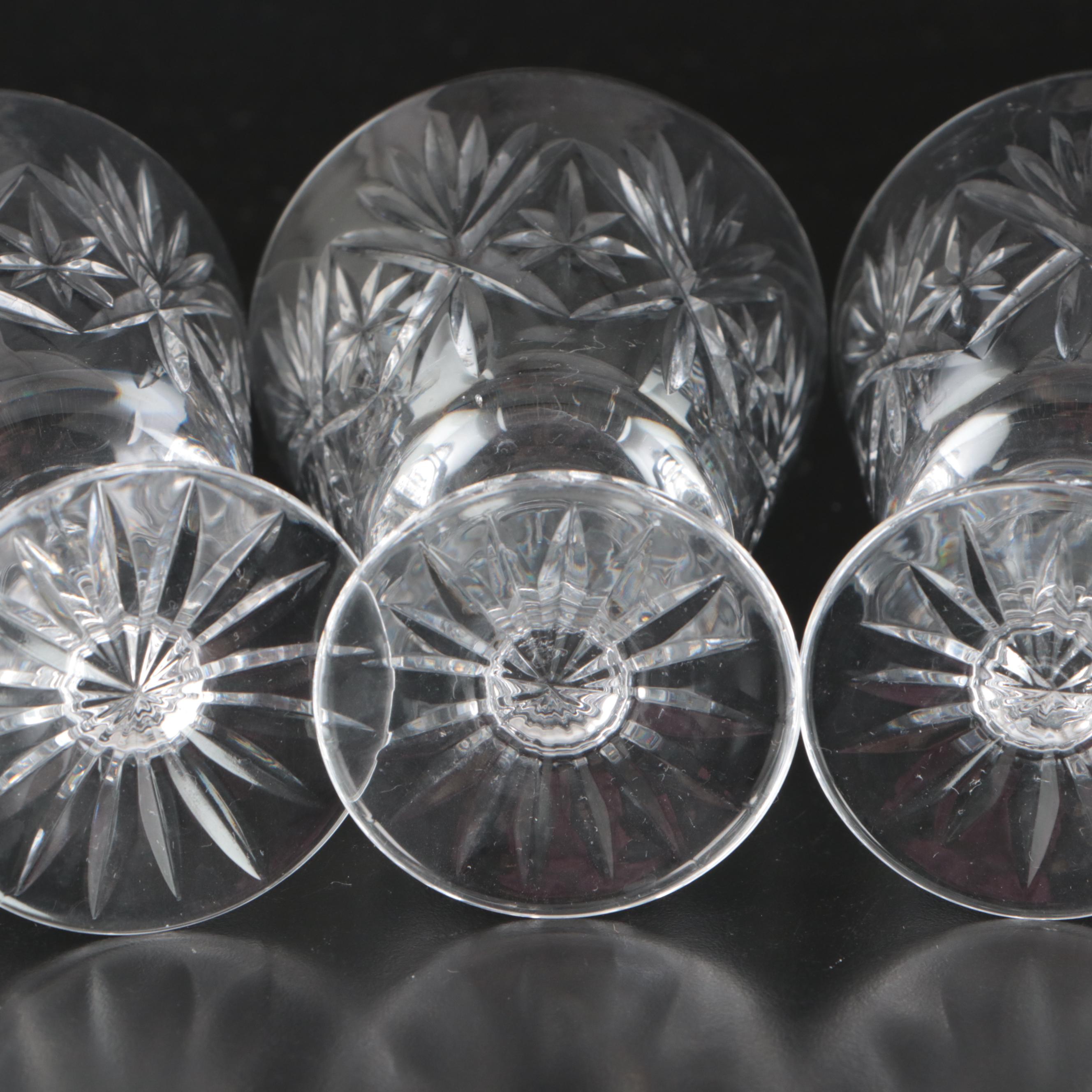 Tudor Star Etched Crystal Stemware with Galway "Leah" Crystal Candy Dish