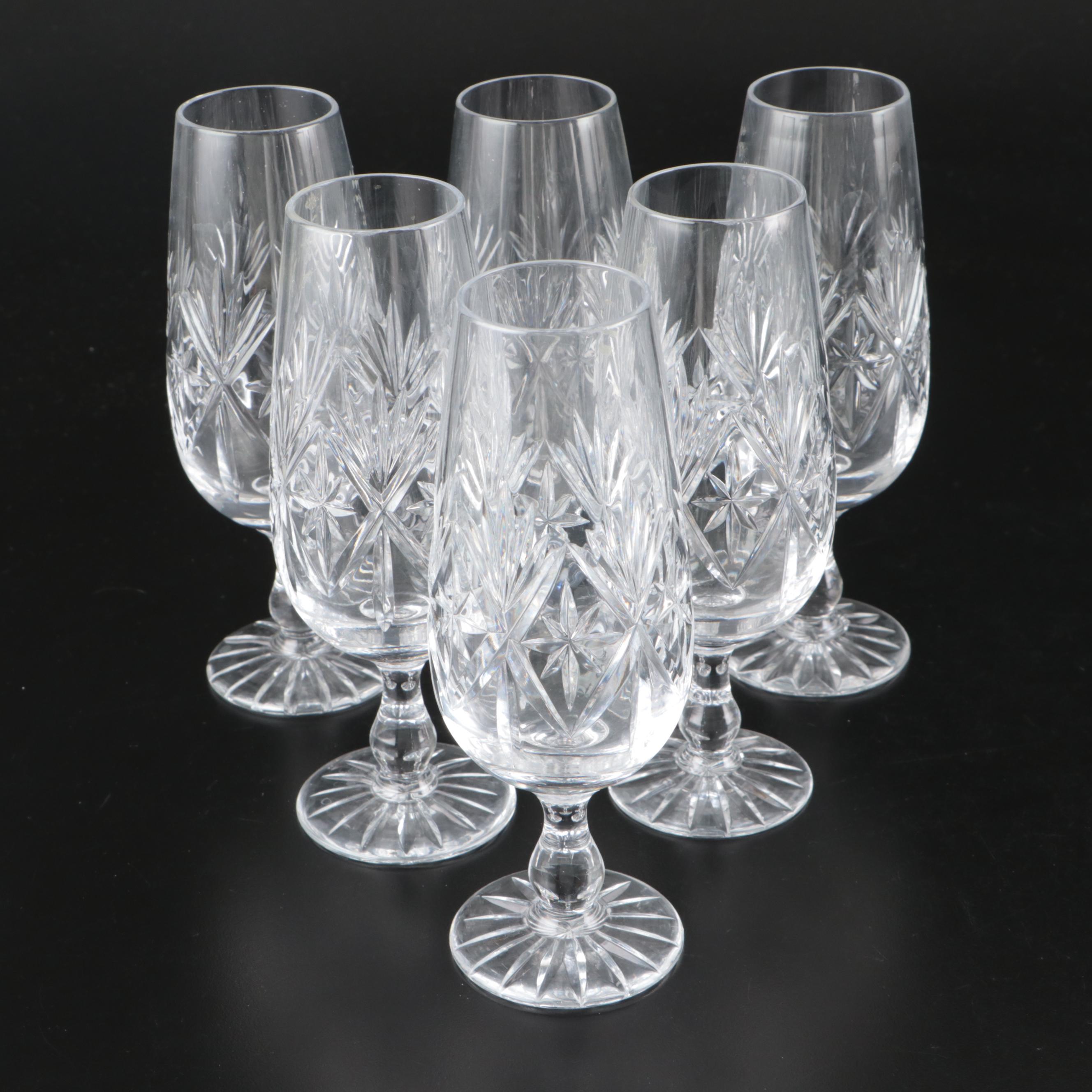 Tudor Star Etched Crystal Stemware with Galway "Leah" Crystal Candy Dish