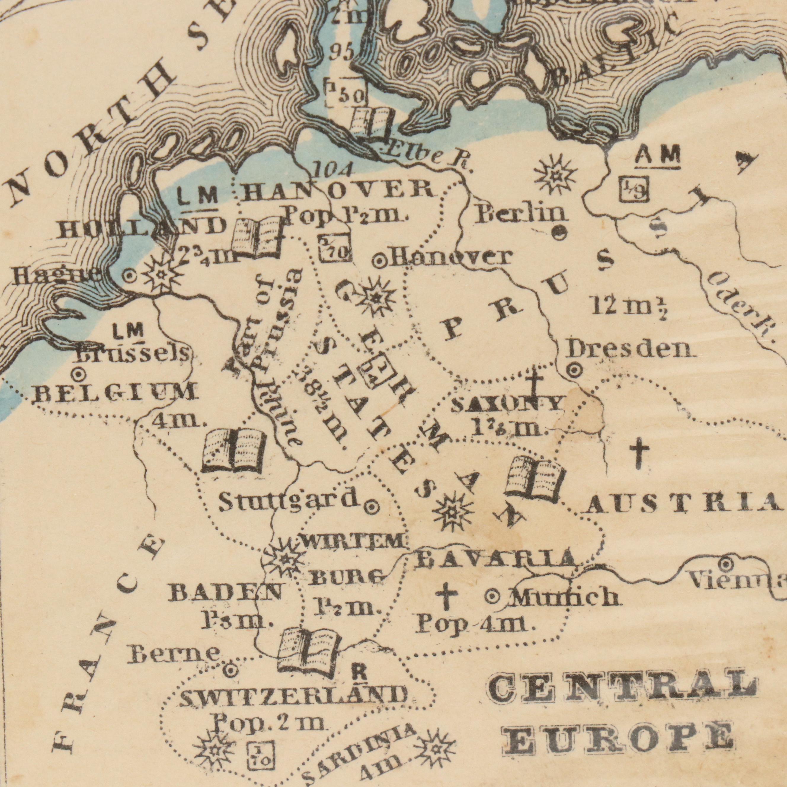 Stiles, Sherman & Smith Hand-Colored Engraved "Map of the World," circa 1839