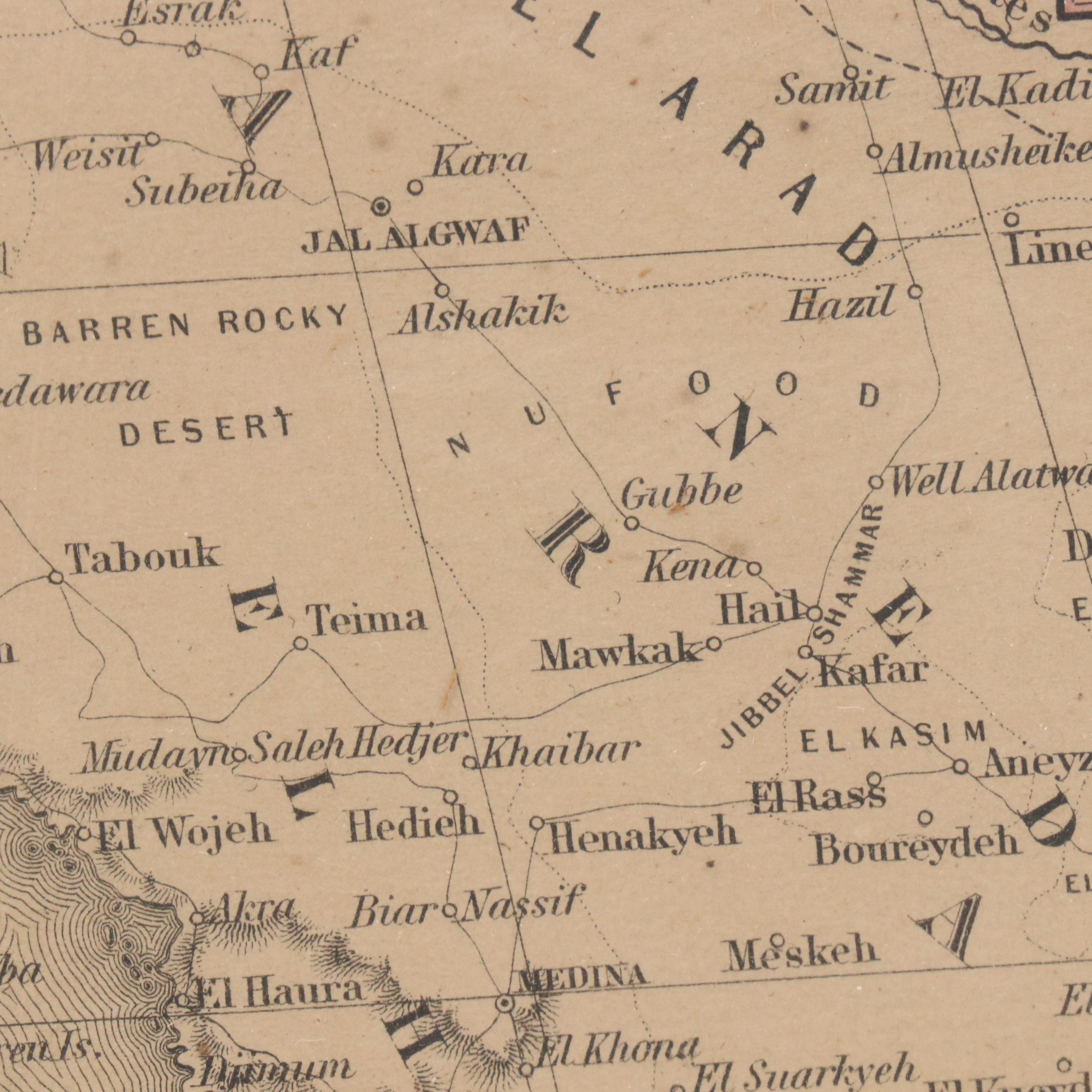 J. H. Colton & Co. Hand-Colored Engraved Map "Africa North Eastern," Circa 1855