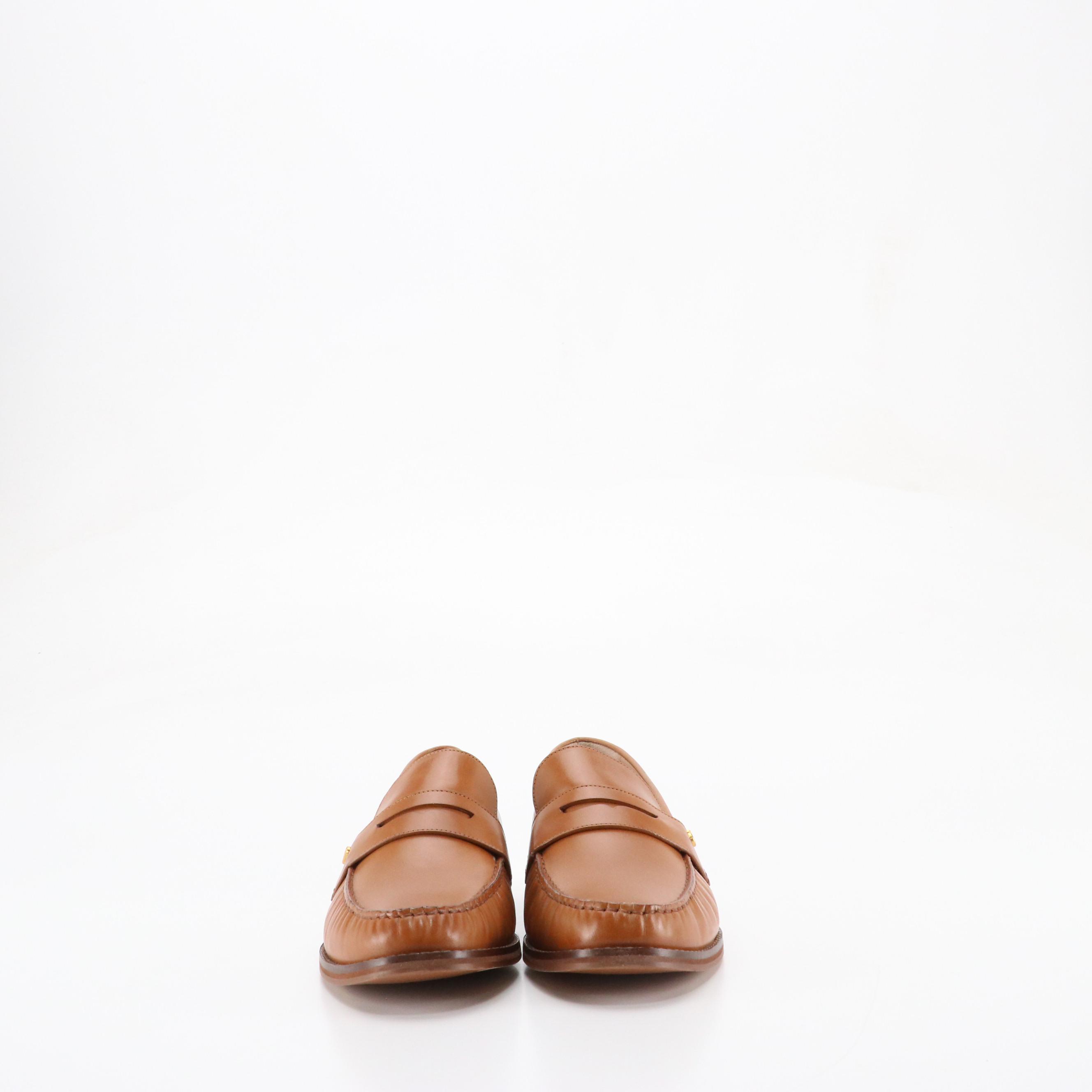 Cole Haan Lux Pinch Penny Loafers in Pecan Leather, With Box