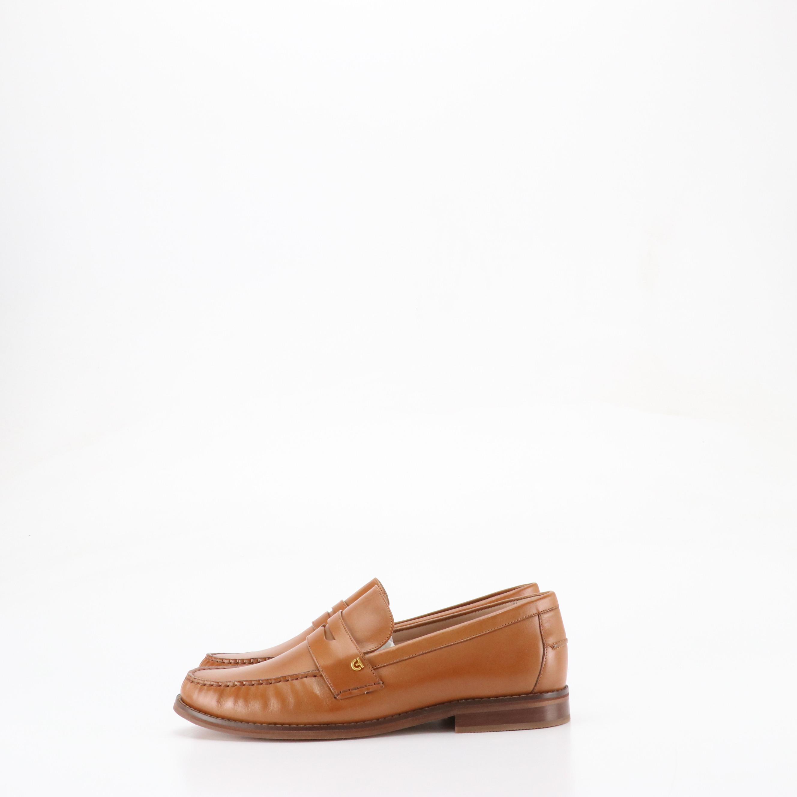 Cole Haan Lux Pinch Penny Loafers in Pecan Leather, With Box