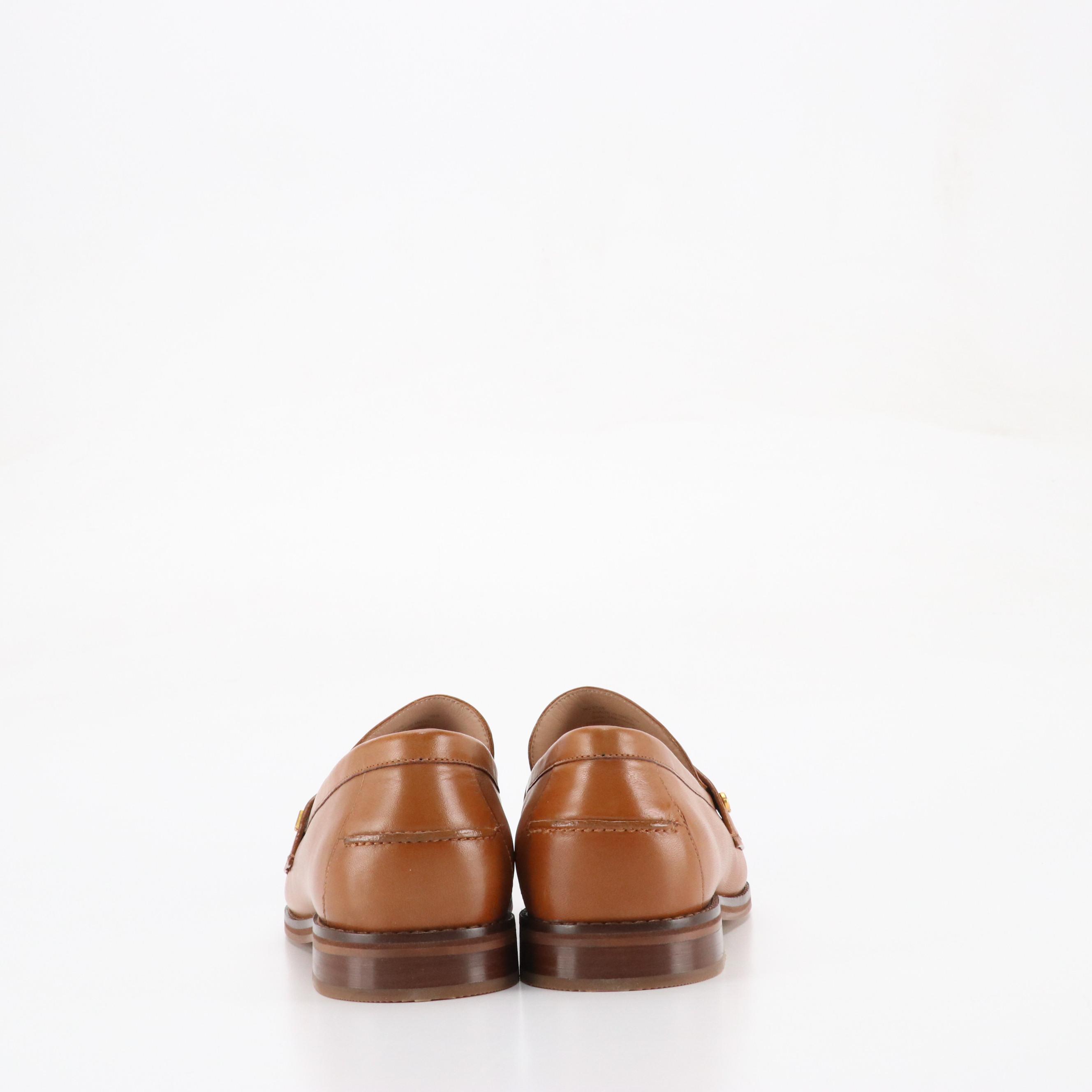 Cole Haan Lux Pinch Penny Loafers in Pecan Leather, With Box