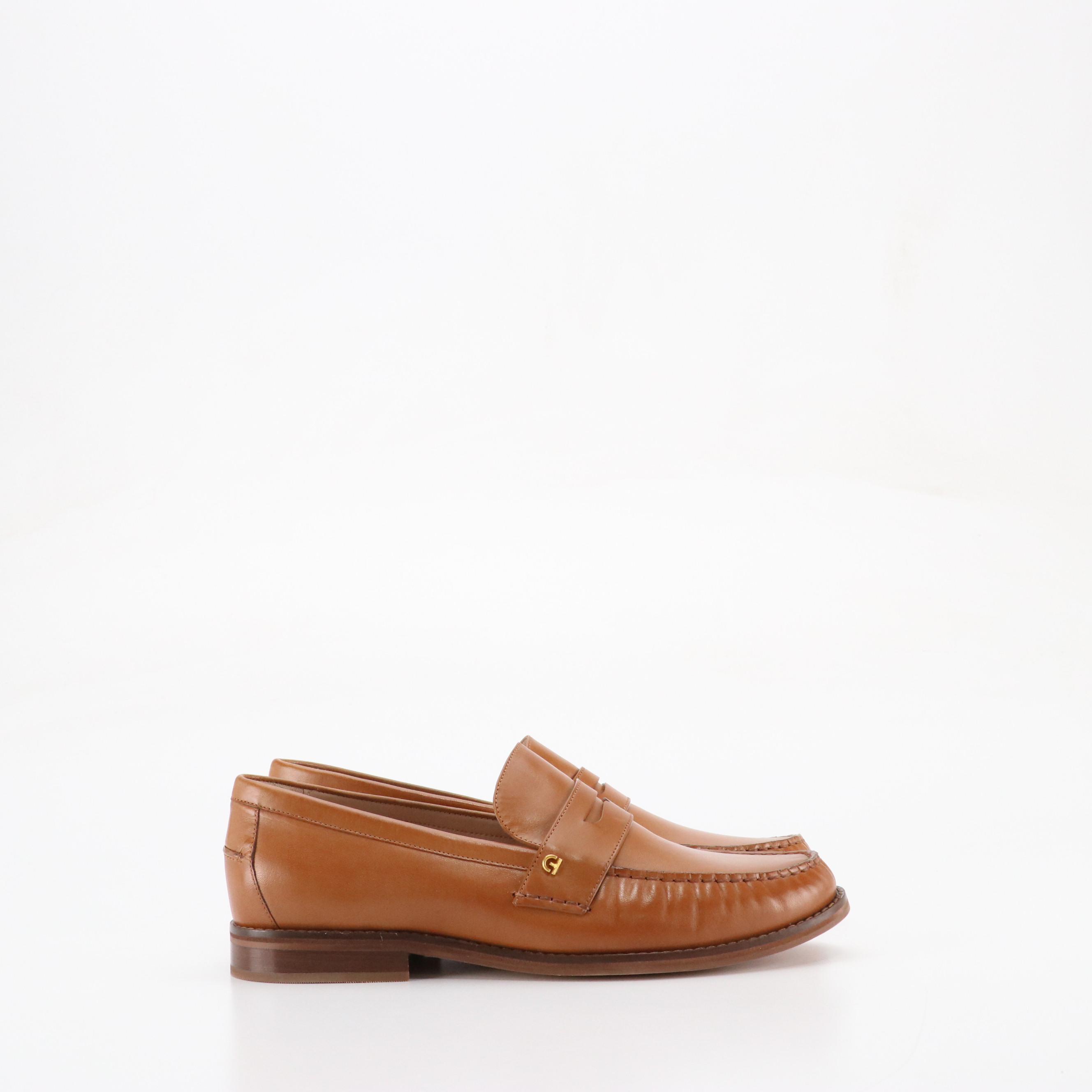 Cole Haan Lux Pinch Penny Loafers in Pecan Leather, With Box