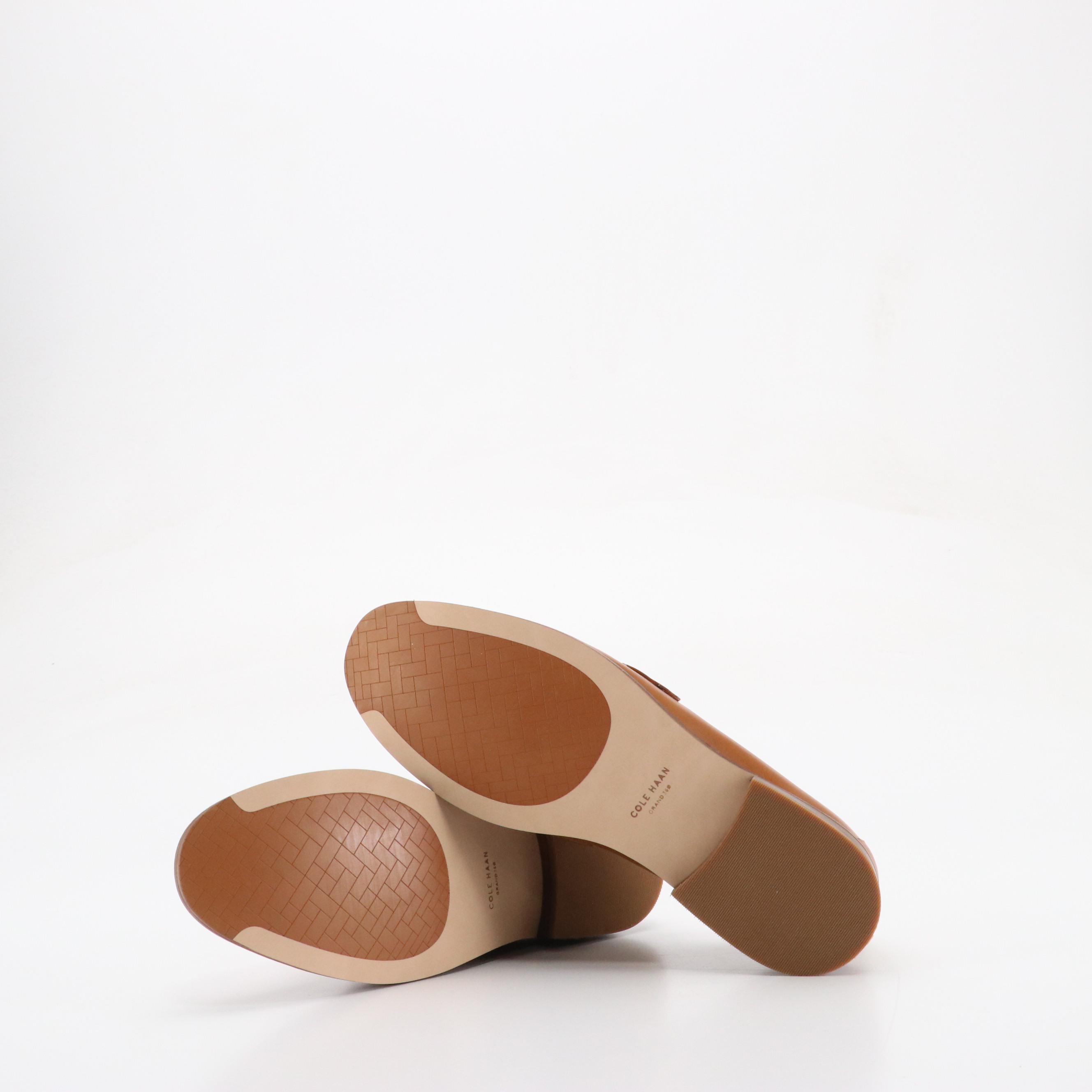 Cole Haan Lux Pinch Penny Loafers in Pecan Leather, With Box