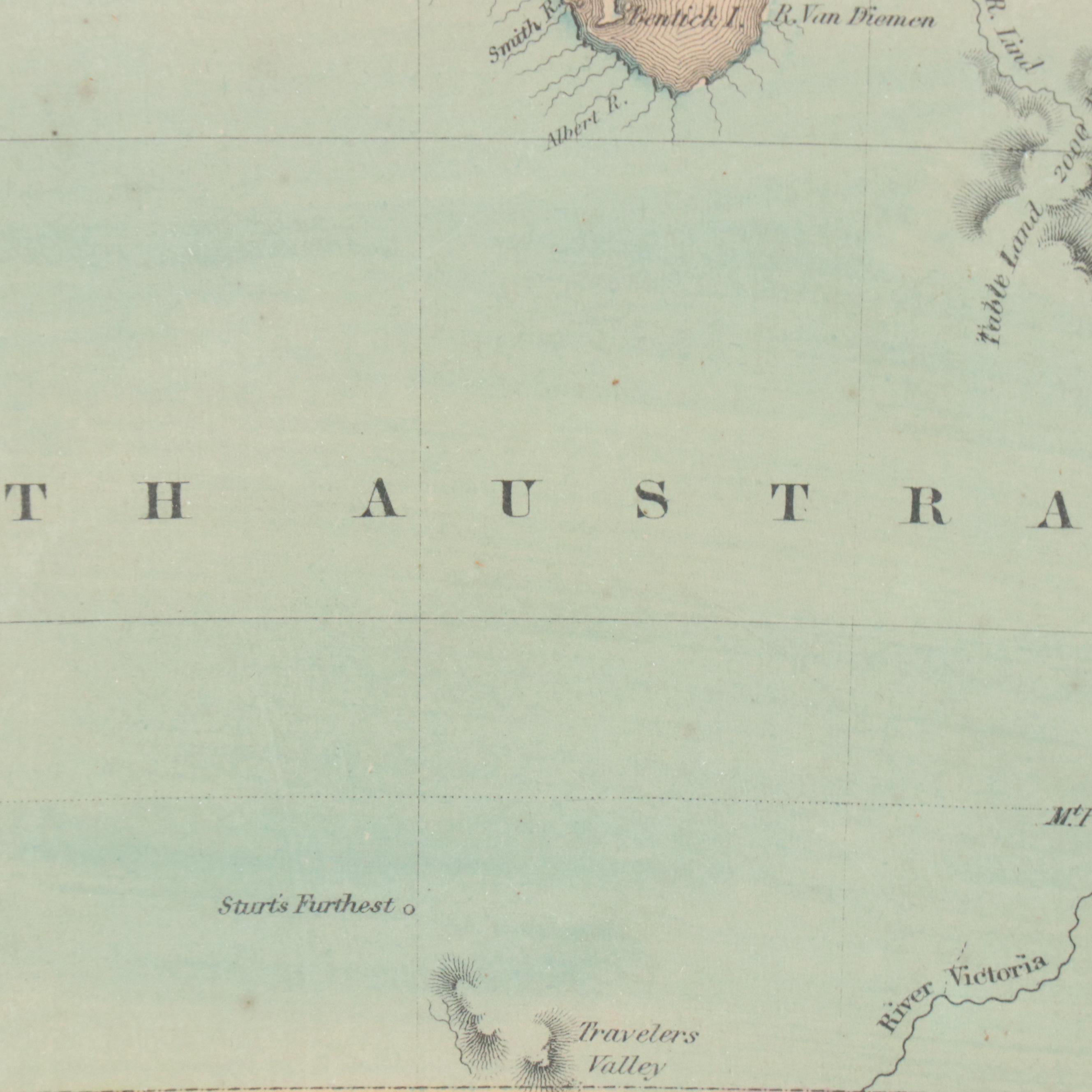 J. H. Colton & Co. Hand-Colored Engraved Map "Australia," Circa 1855