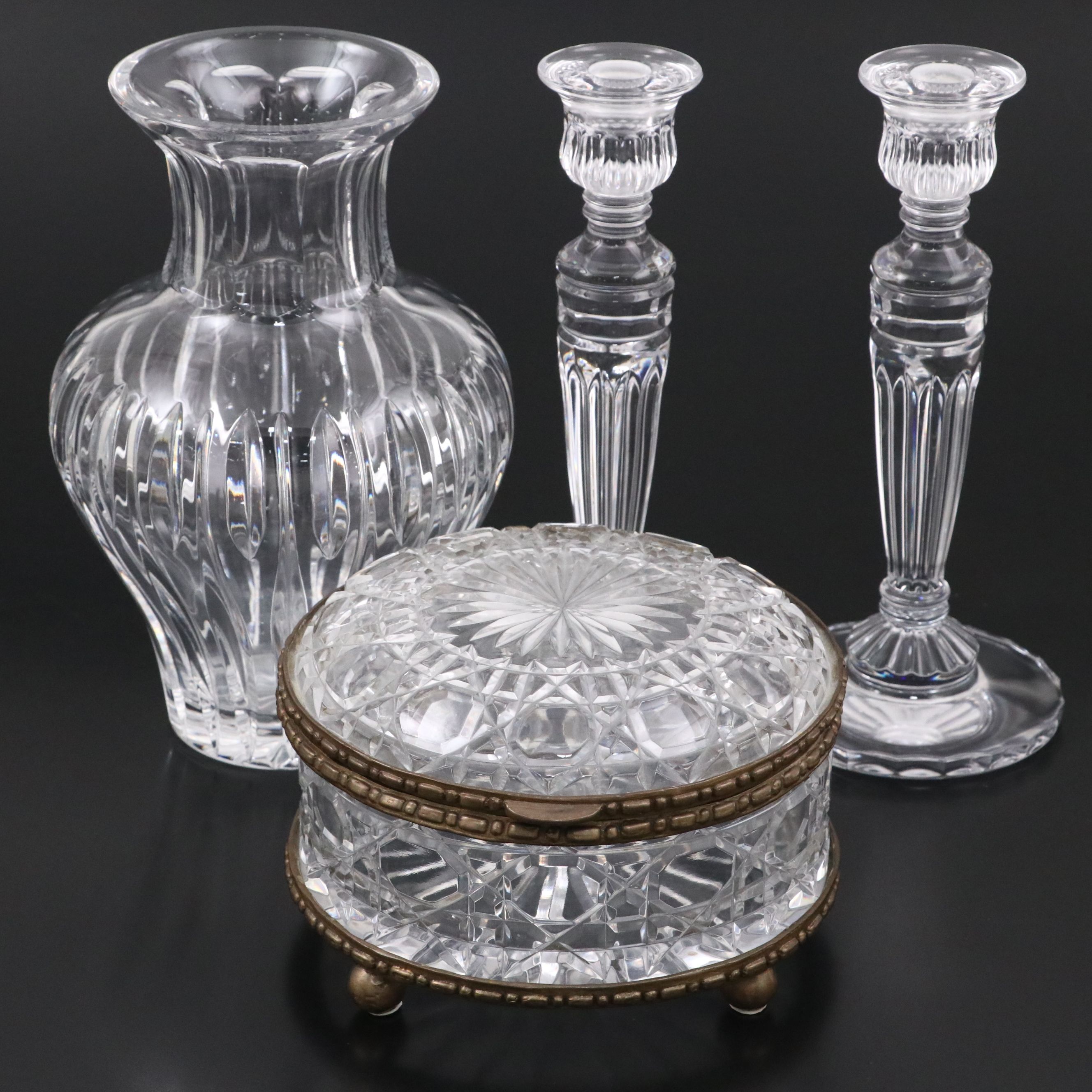 Marquis by Waterford "Sheridan" Vase with Other Crystal Home Décor