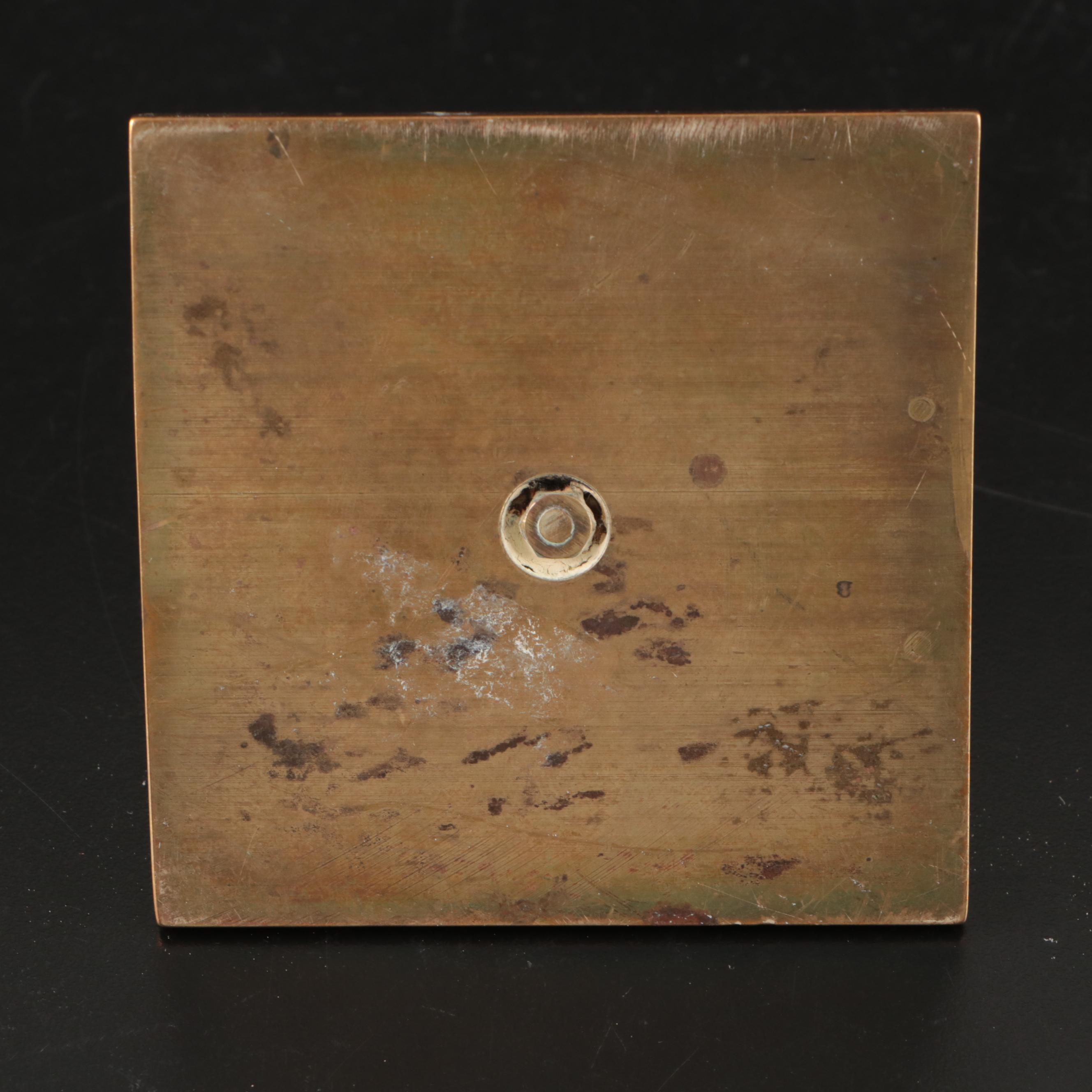 Art Deco Style Brass Table Striker Lighter