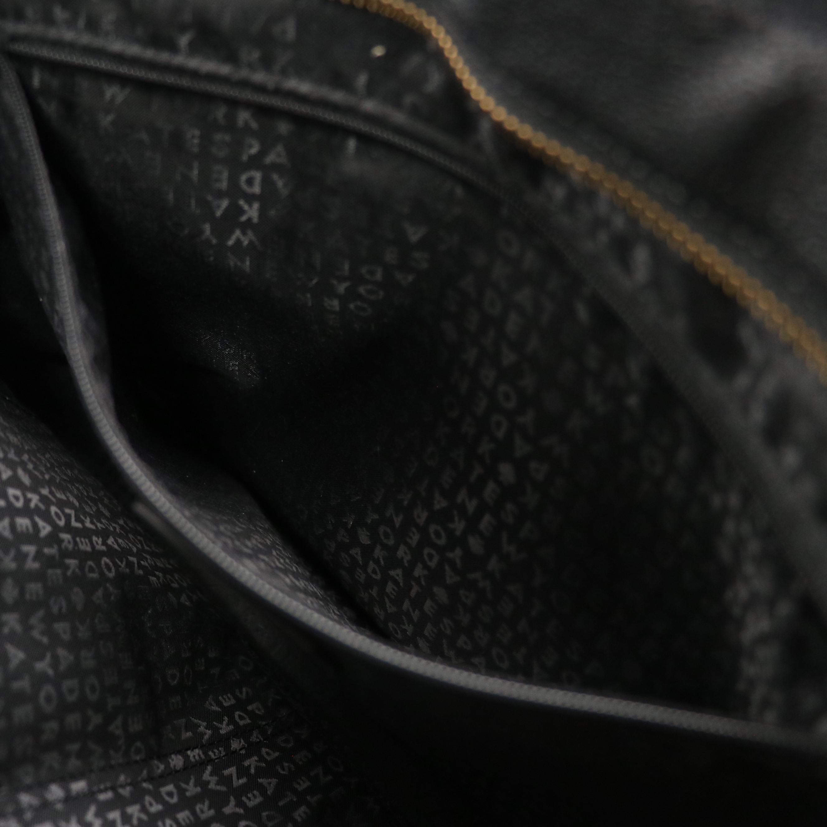 Kate Spade Brandice Pratt Street Tassel Tote in Black Grained Leather