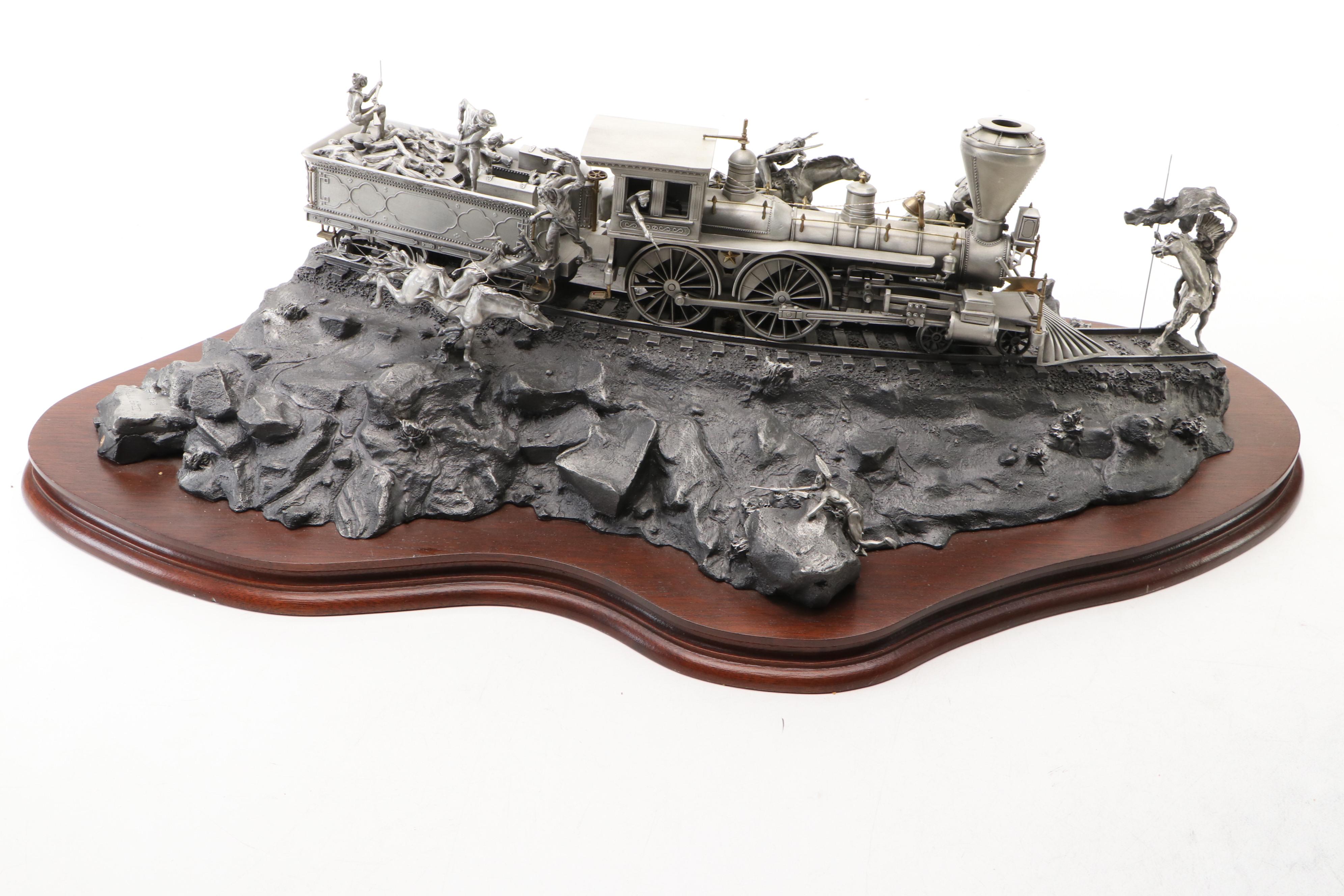 Bronze Sculpture After Michael Boyett "Attack on the Iron Horse," 1988